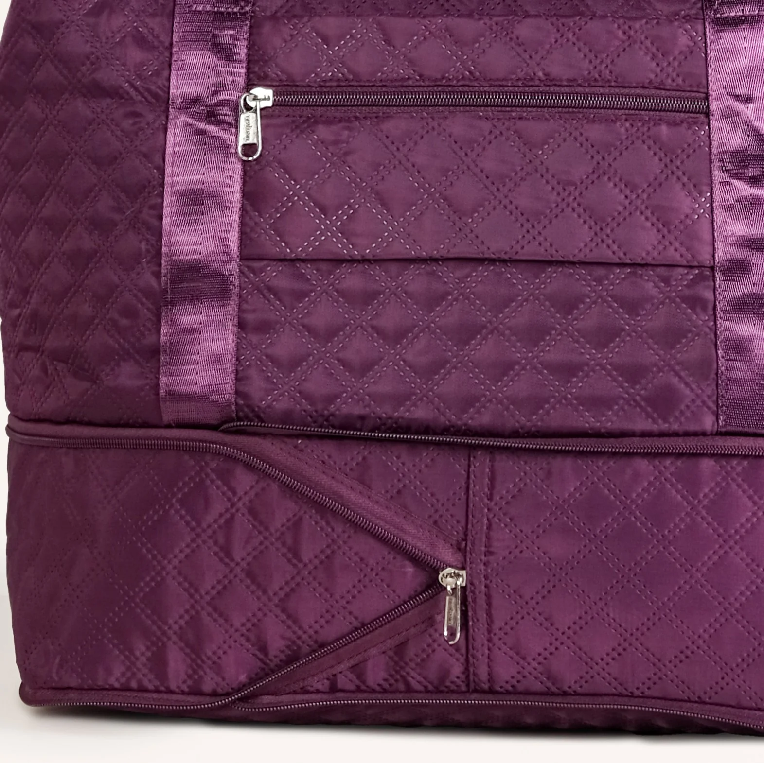 Montara Chic Foldable Expandable Travel Bag Wine Magenta - Image 10