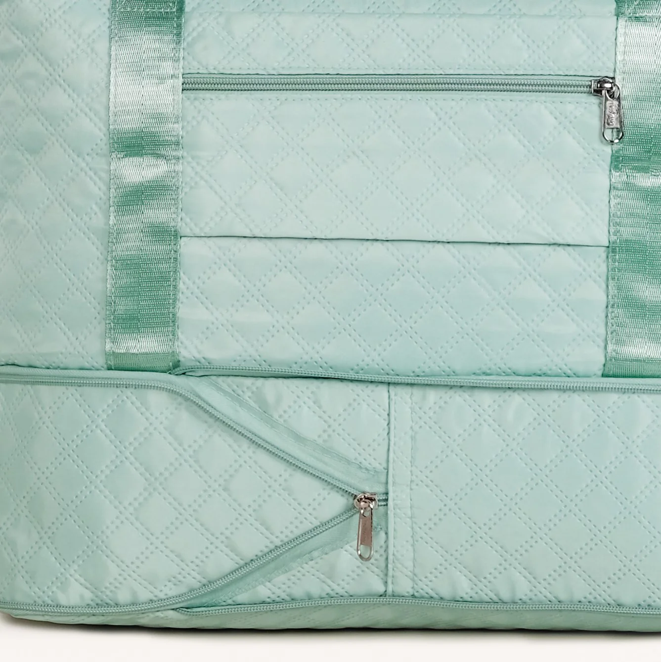 Montara Expandable Foldable Luxe Travel Bag Mint - Image 10