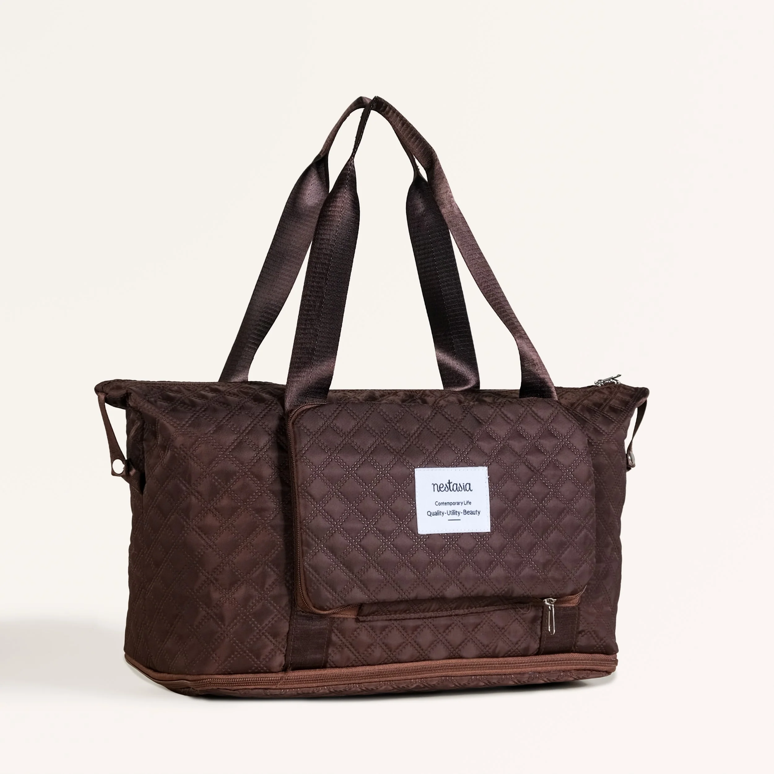 Montara Extendable Foldable Bag Dark Brown - Image 8