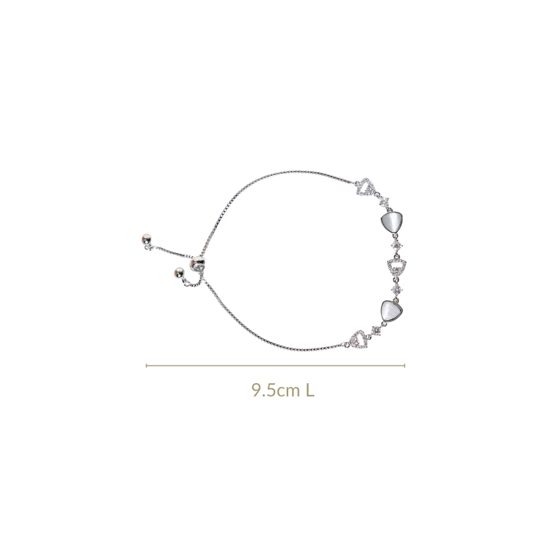 Moonstone Silver Chain Bracelet - Image 3