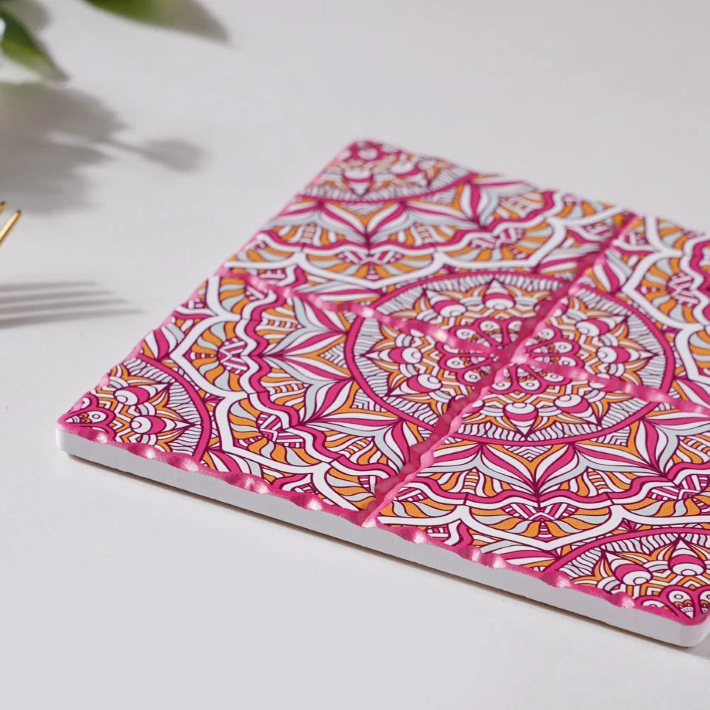 Moroccan Art Square Ceramic Tiled Trivet Pink - Image 6