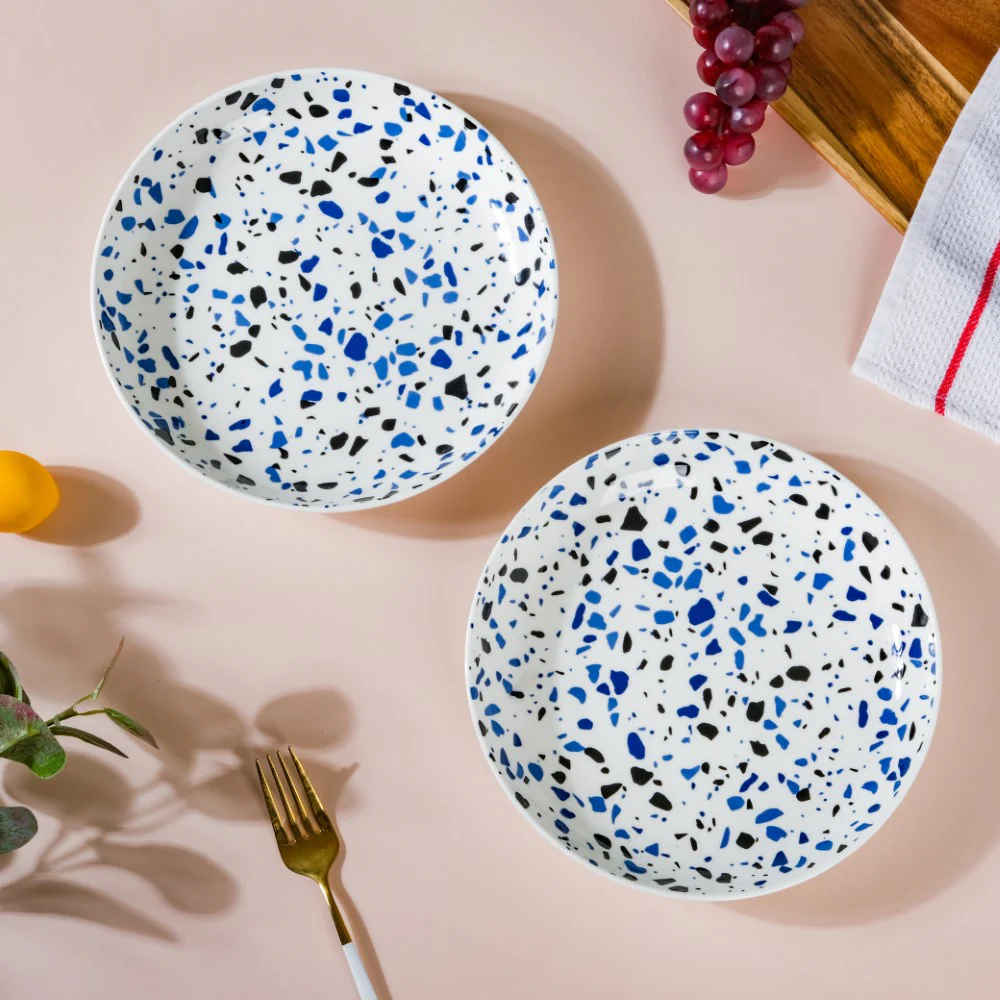 Mosaic Plate Blue Set of 2 8.5 Inch - Image 6