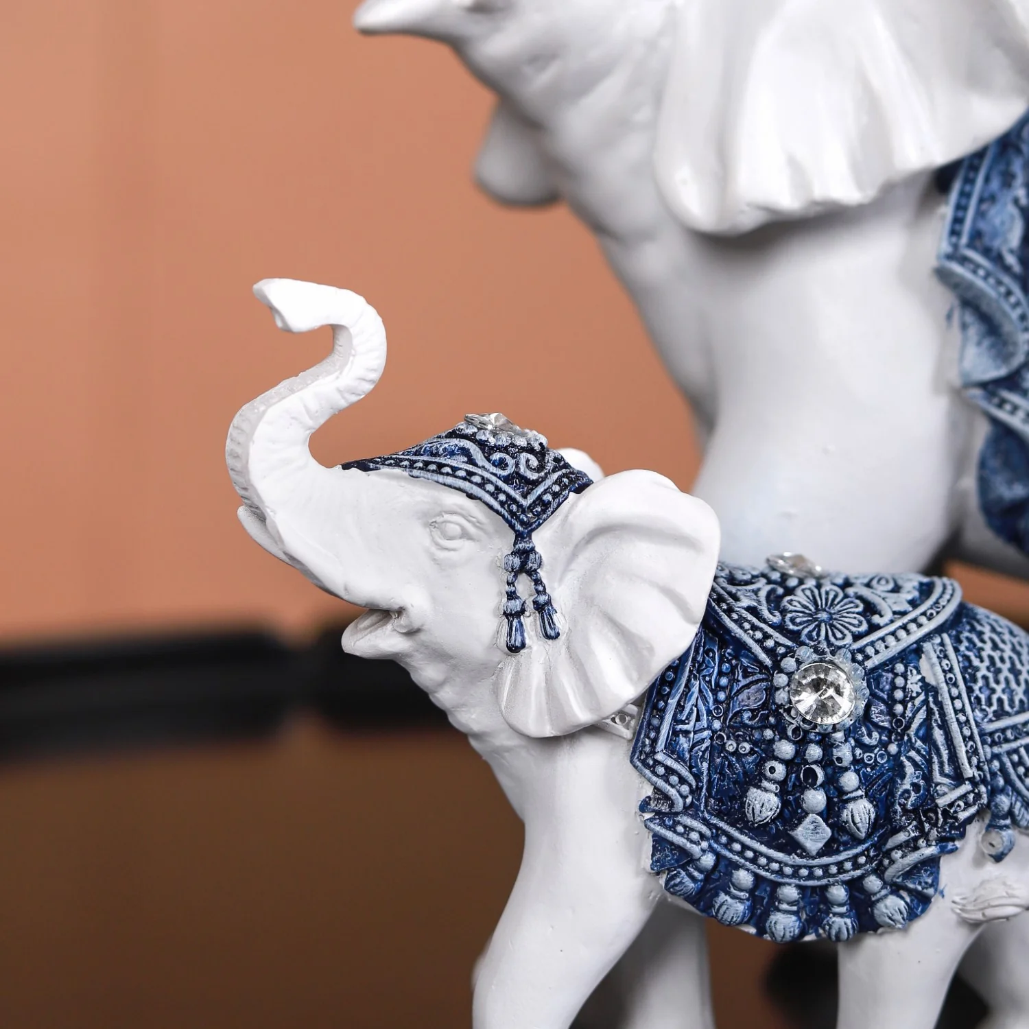 Mother Baby White Elephant Decor Showpiece - Image 10