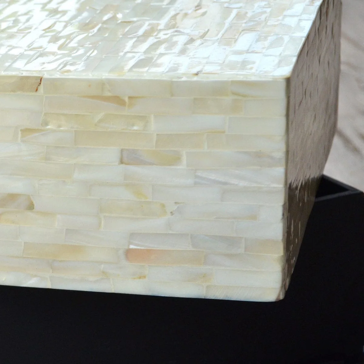 Mother Of Pearl Rectangle Box- Pearl White - Image 8