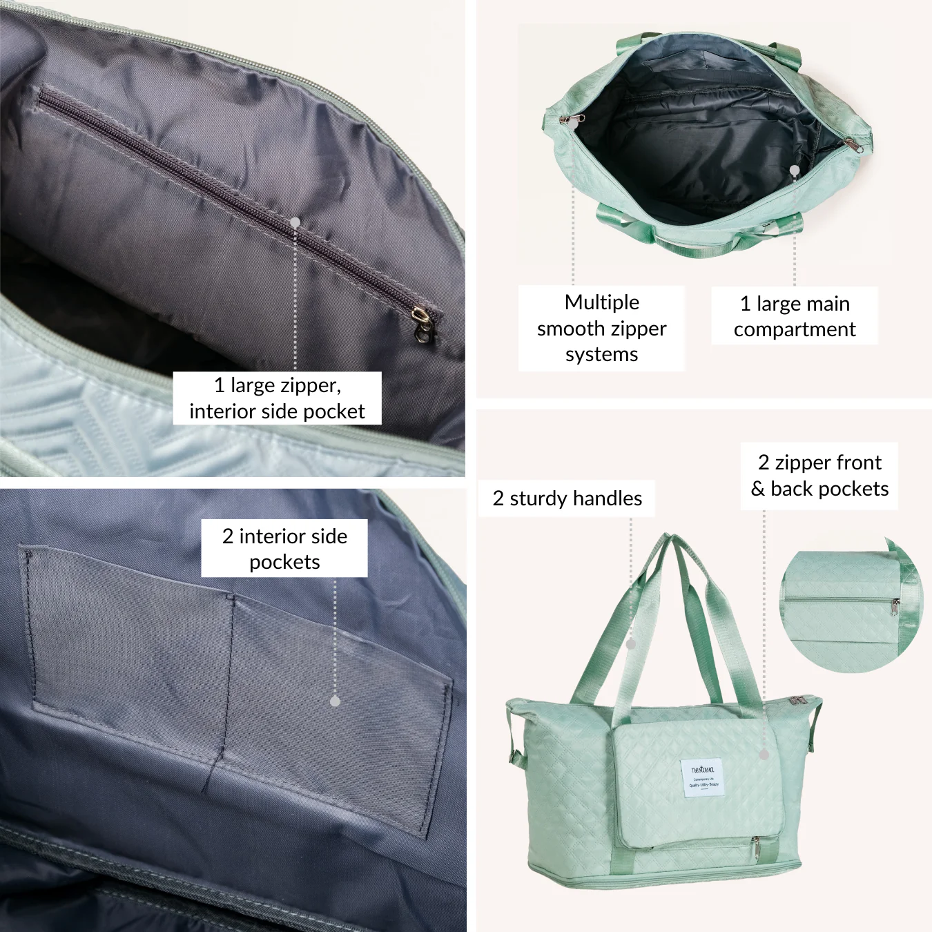 Movo Double Expandable Travel Bag With Detachable Wheels - Image 6
