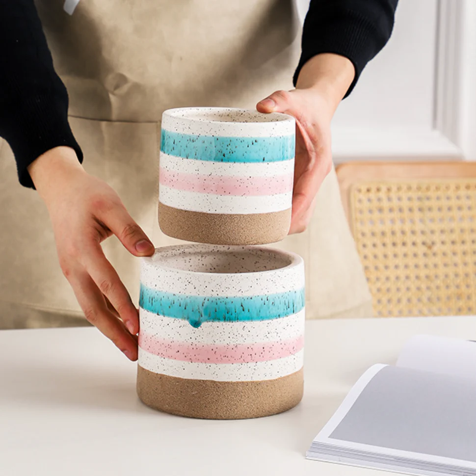 Multicolour Plant Pot Set Of 3 - Image 3
