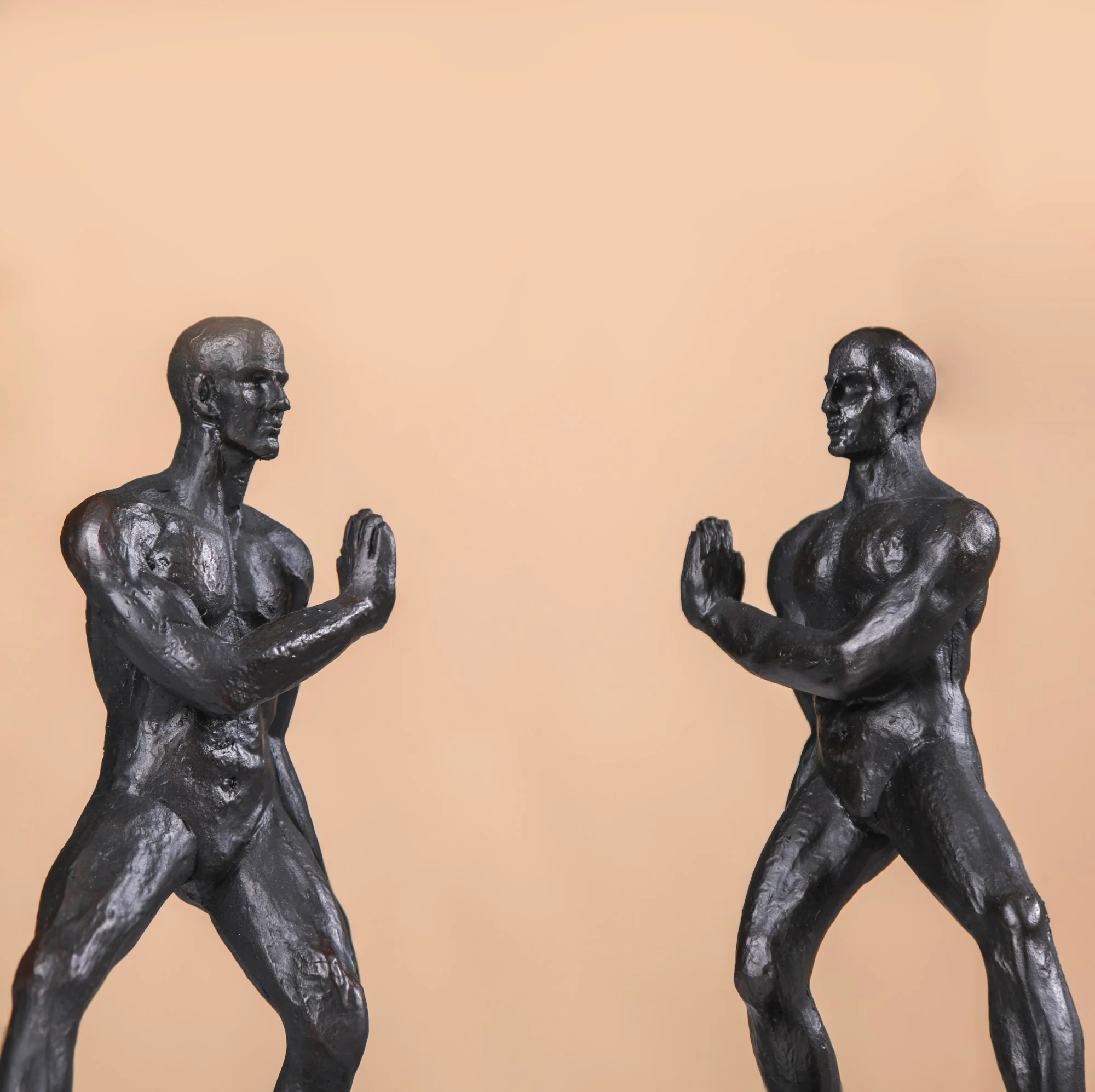 Muscle Men Resin Bookend Set Black - Image 3