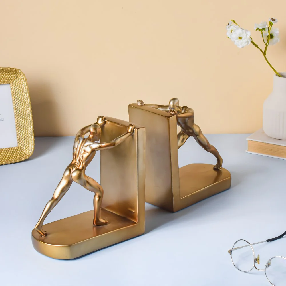 Muscular Men Book Rest Gold 6.5 Inch - Image 5