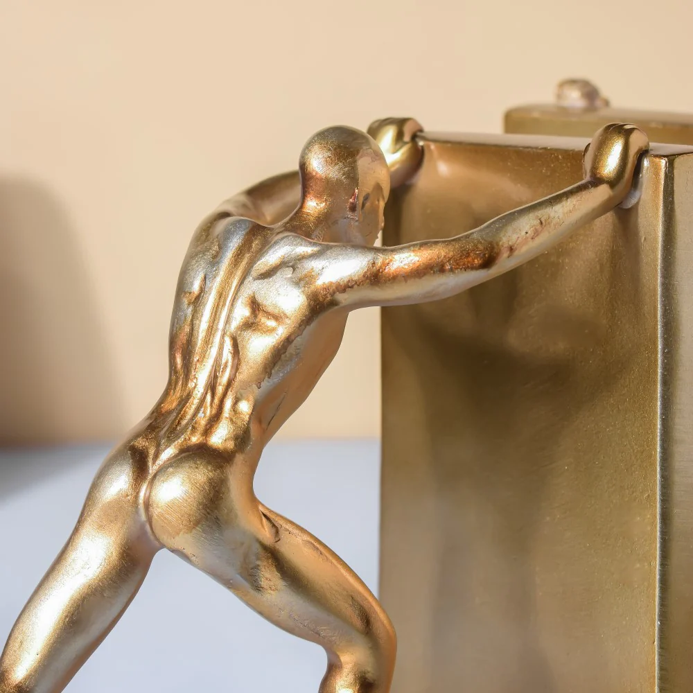 Muscular Men Book Rest Gold 6.5 Inch - Image 6