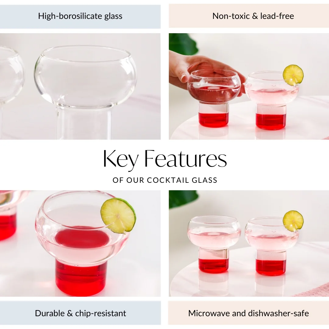 Orbit Stem Cocktail Glass Set Of 2 300ml - Image 4