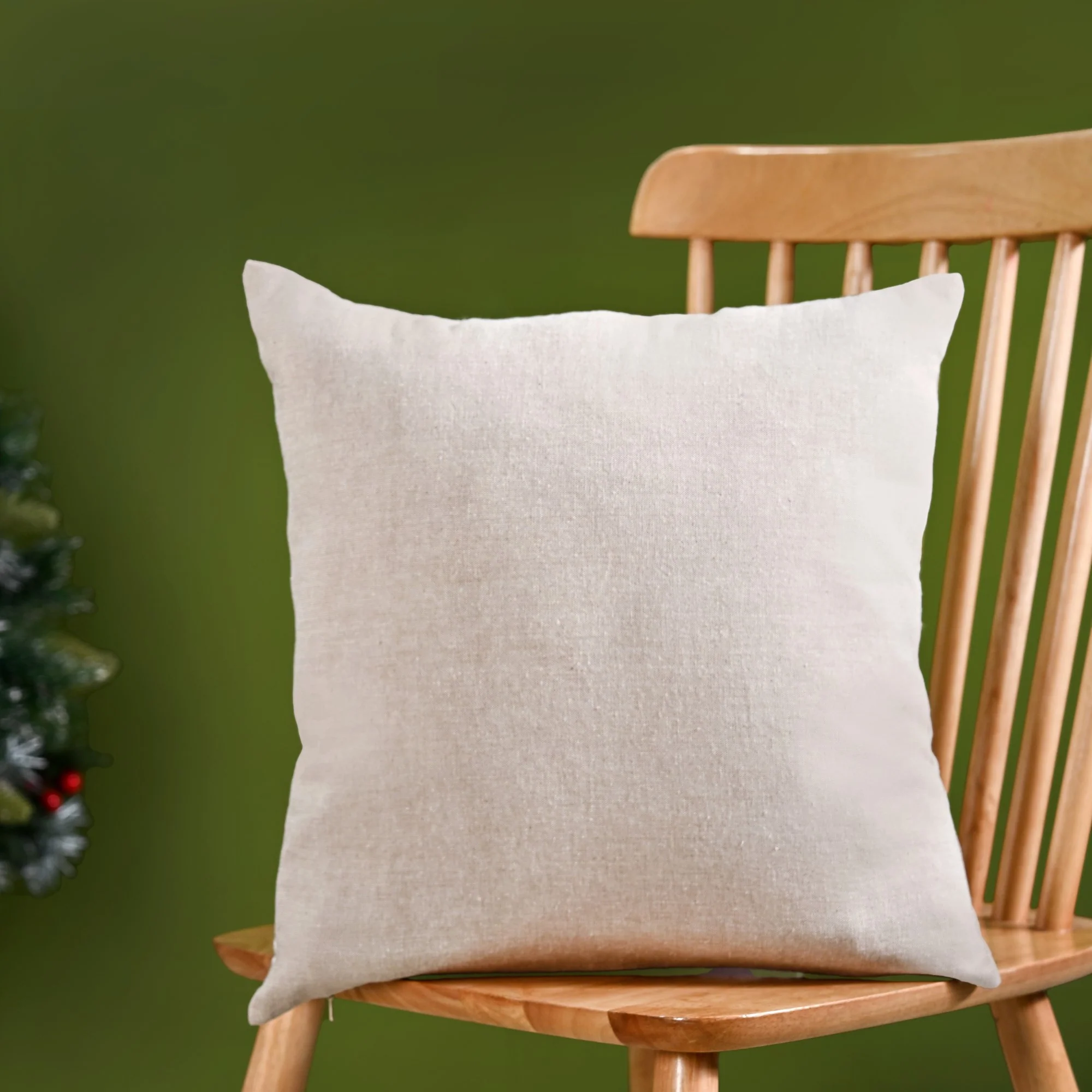 Mushrooms And Dandelions Cotton Cushion Cover 40x40cm - Image 7