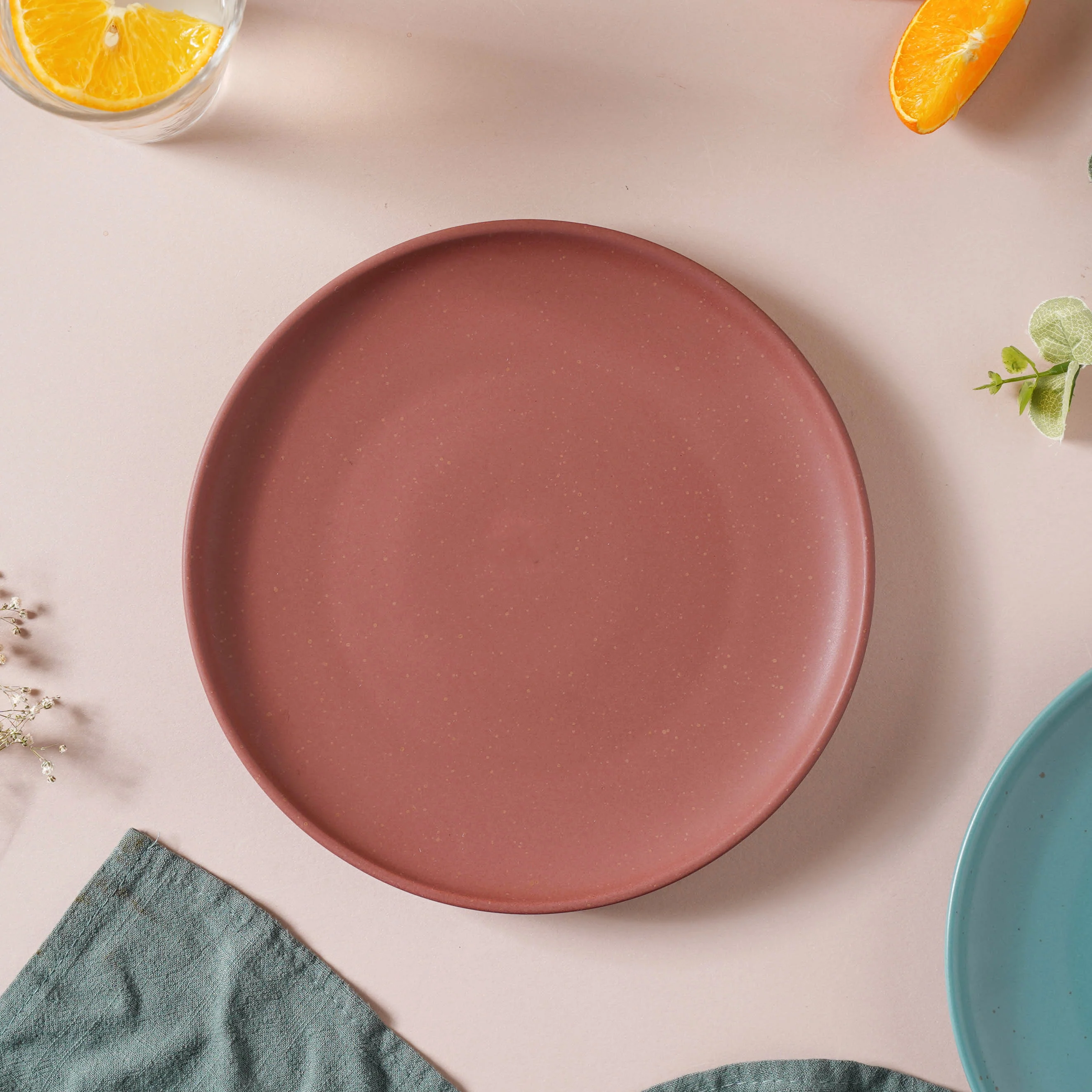 Mystic Maroon Snack Plate 8 Inch - Image 3