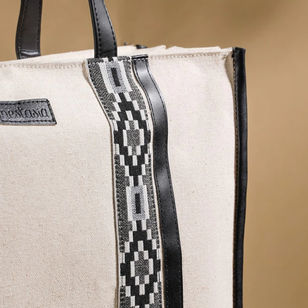 Nahua Canvas Magazine Tote Bag Large 17 X 12 Inch - Image 12