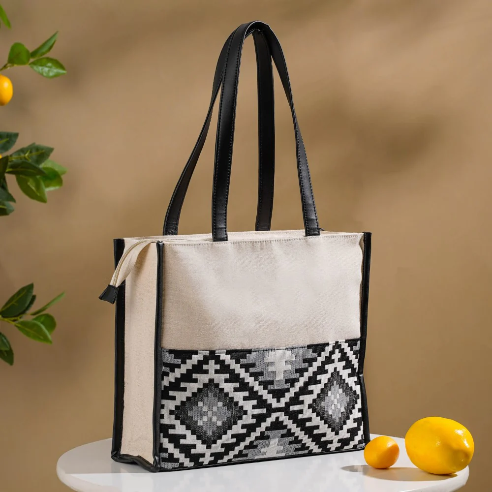 Nahua Canvas Magazine Tote Bag Set Of 2 - Image 12