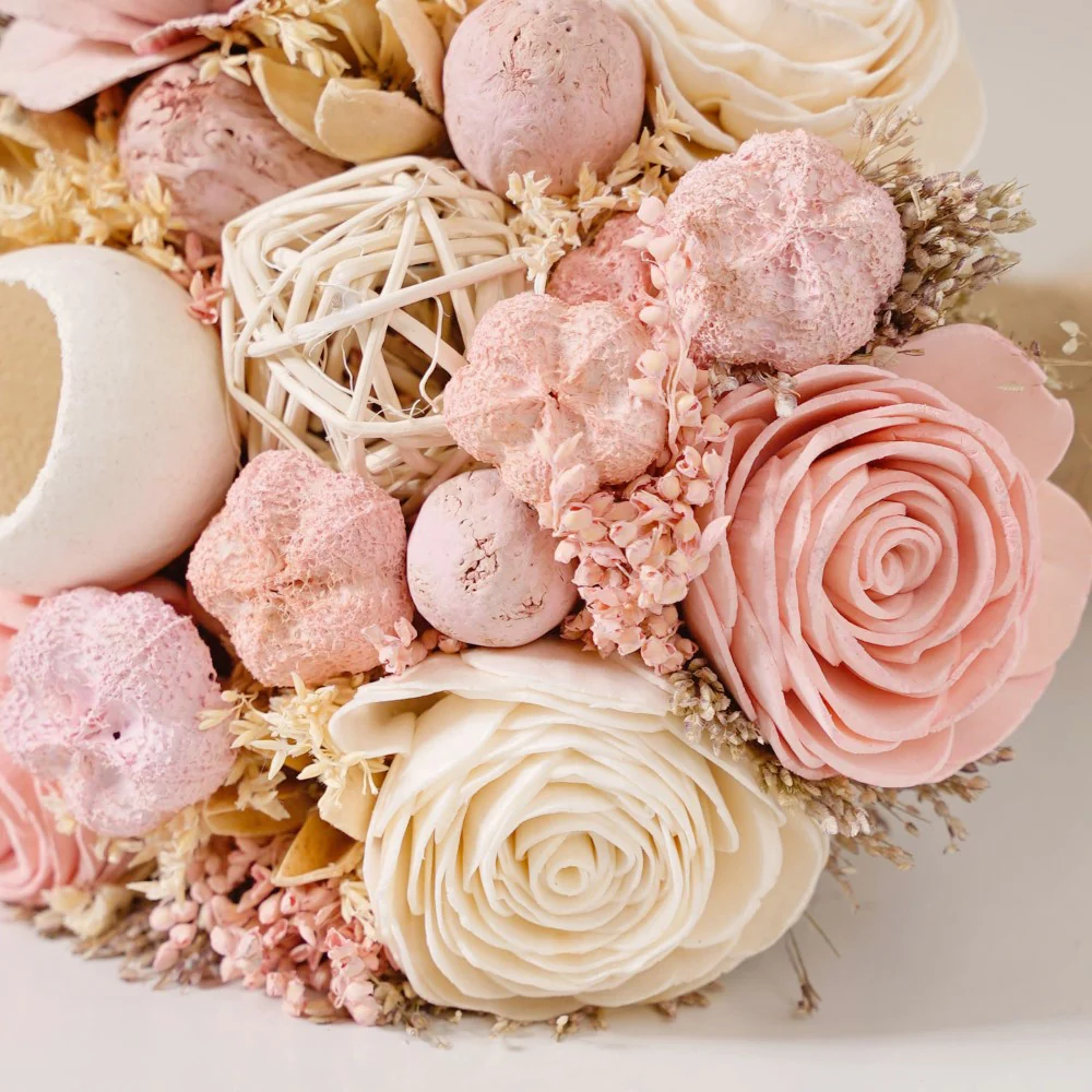 Natural Dried Flower Bouquet Pink - Image 5