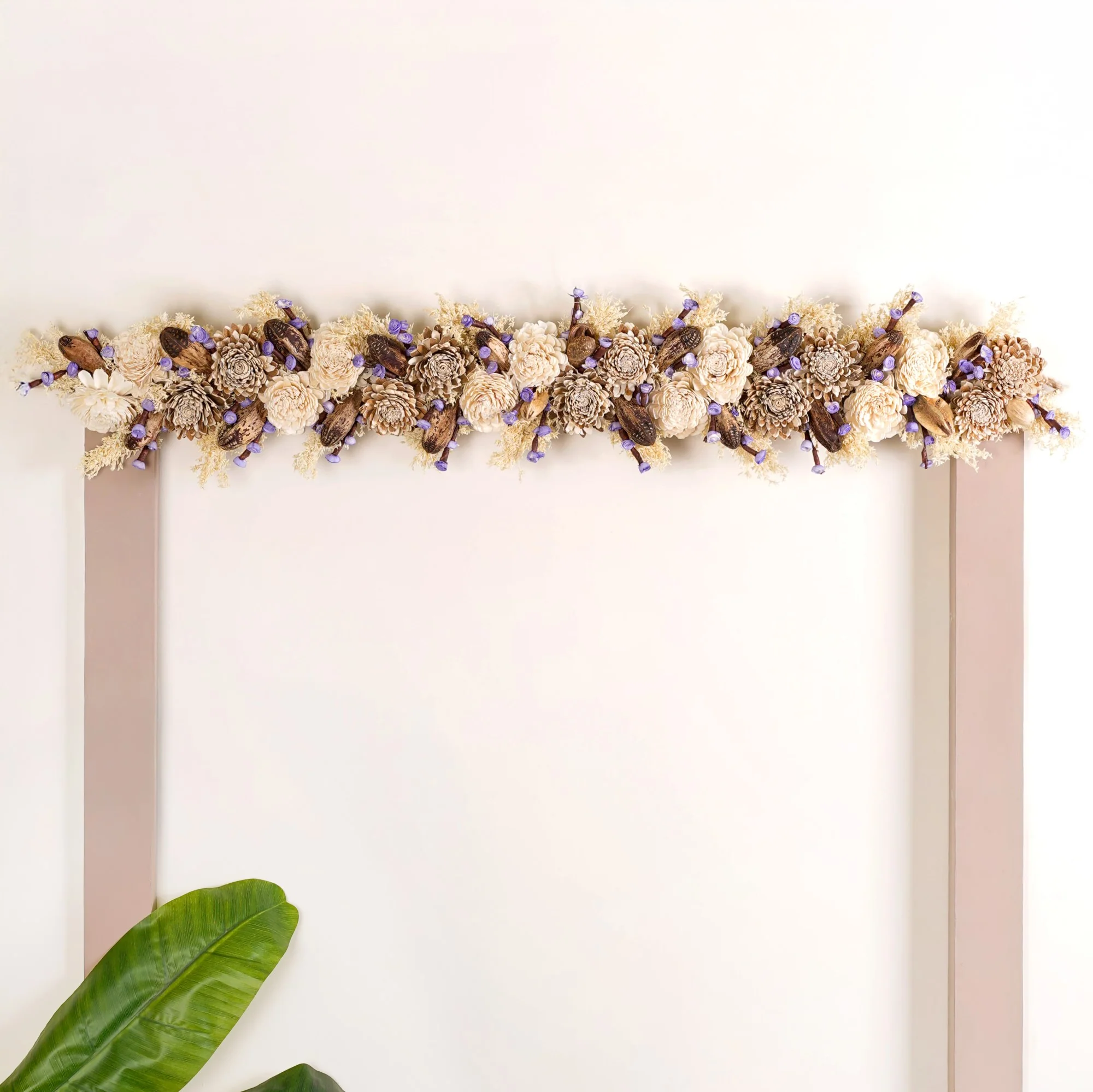 Natural Jute Toran Wall Hanging With Corn Grass Decoration - Image 5