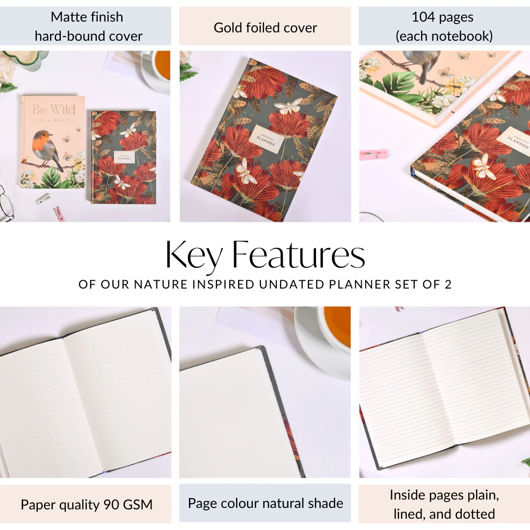Nature Inspired Undated Planner Set Of 2 - Image 5