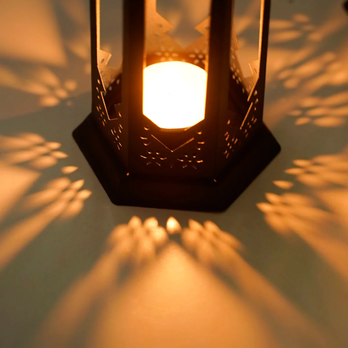 Navy Blue Moroccan Candle Holder Lantern Set Of 2 - Image 11
