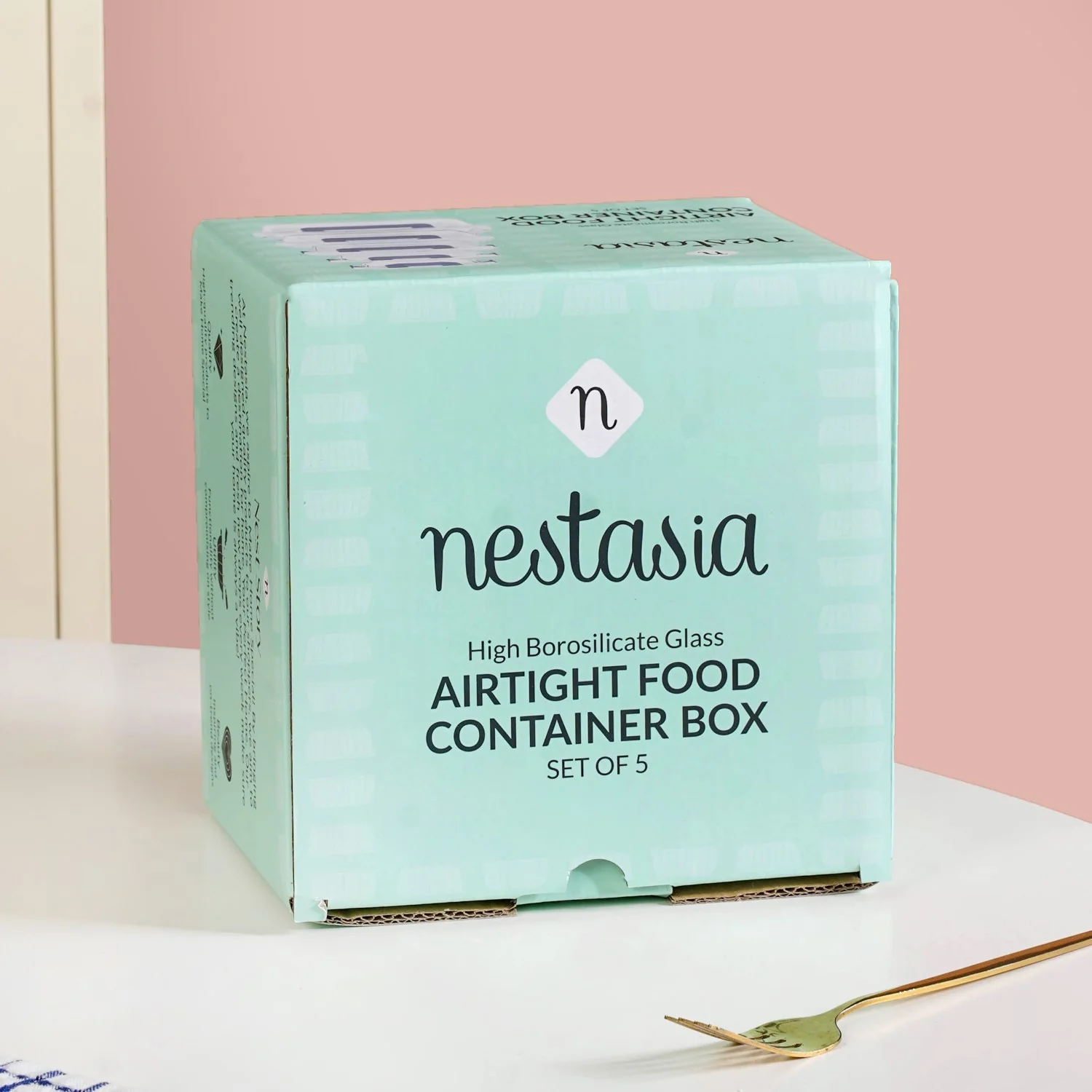 Nestro Airtight Food Storage Square Container Set Of 5 Blue XS 160 S 300 M 500 L 800 XL 1200 - Image 10