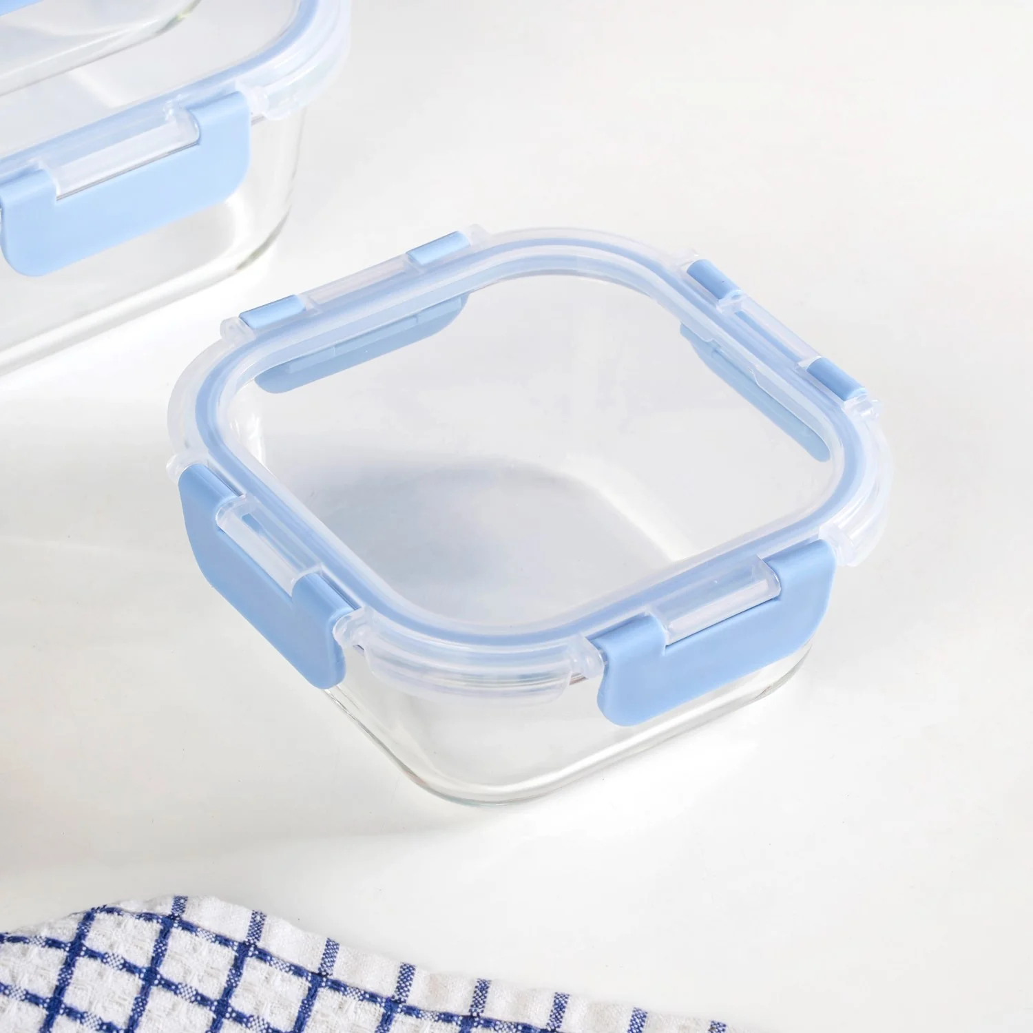 Nestro Airtight Food Storage Square Container Set Of 5 Blue XS 160 S 300 M 500 L 800 XL 1200 - Image 8