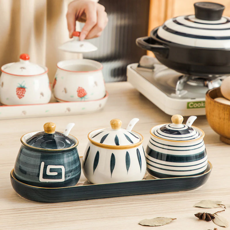 Nitori Seasoning Jar Set of 3 - Image 3
