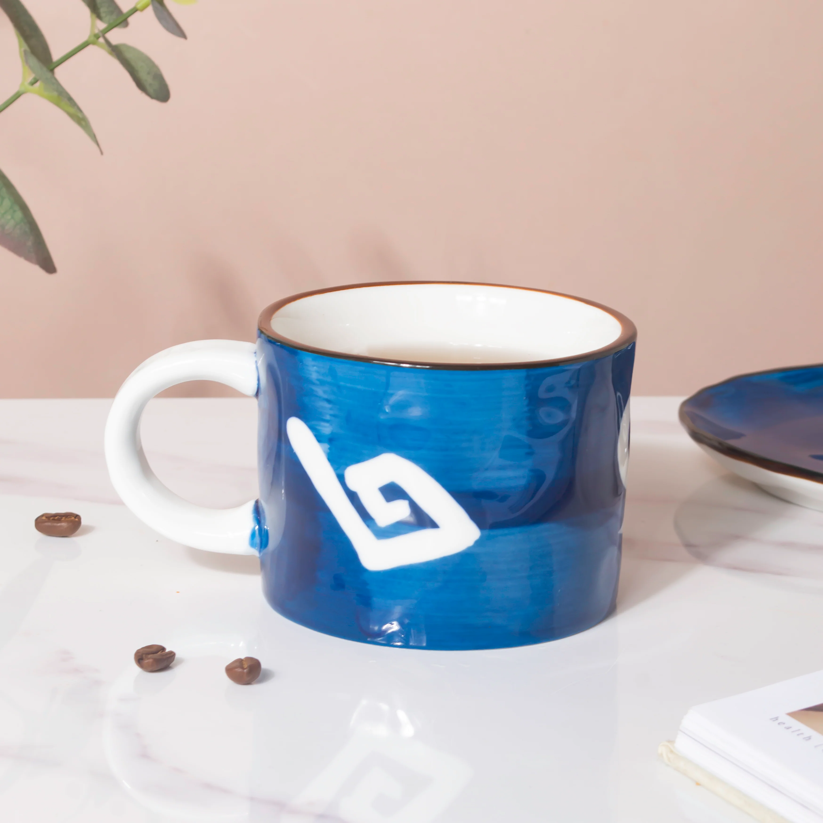 Nitori Spiral Cup And Tray Set With Spoon - Image 6