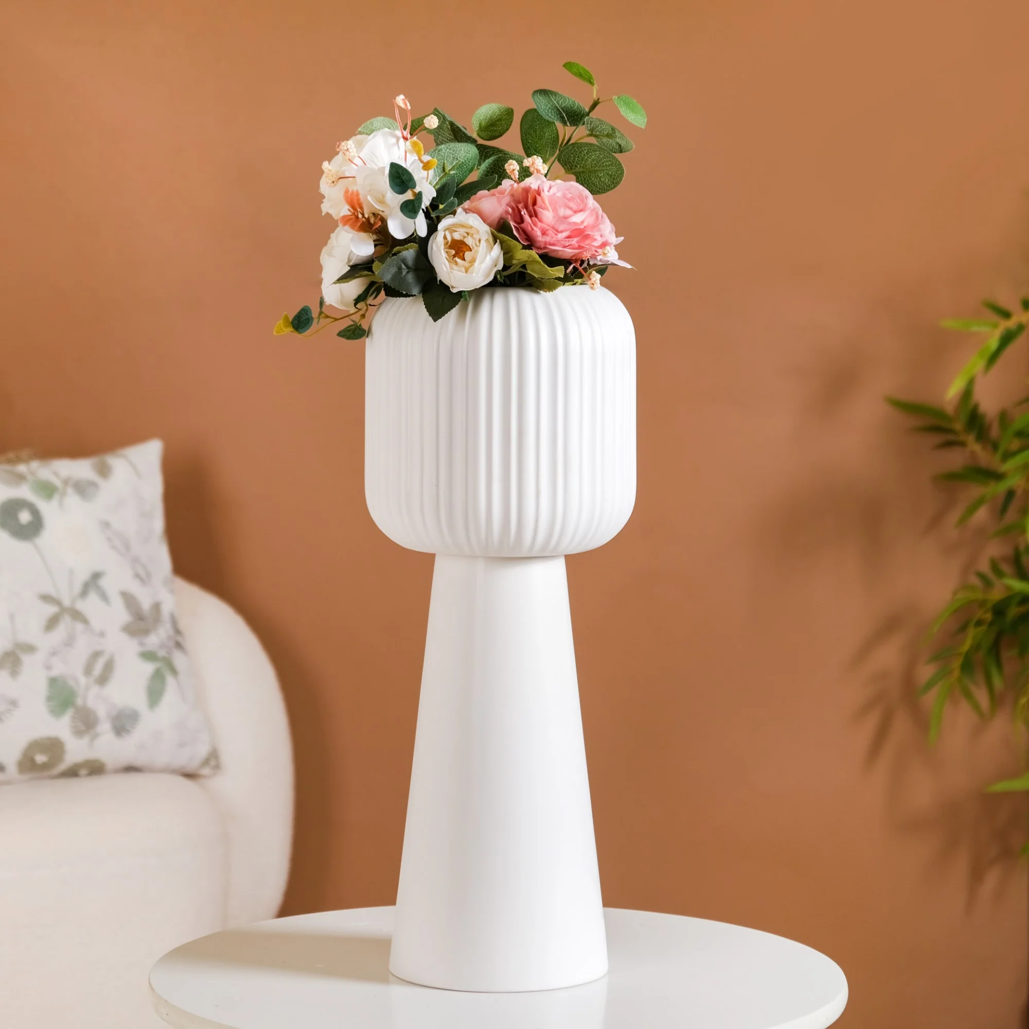 Nordic Decorative Floor Vase White - Image 12