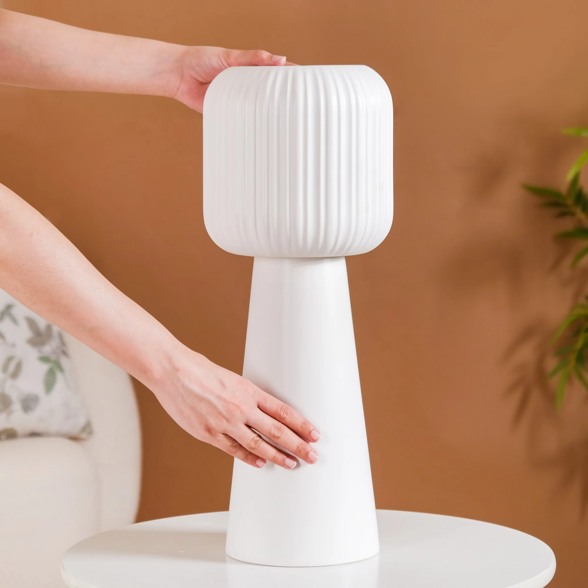 Nordic Decorative Floor Vase White - Image 5