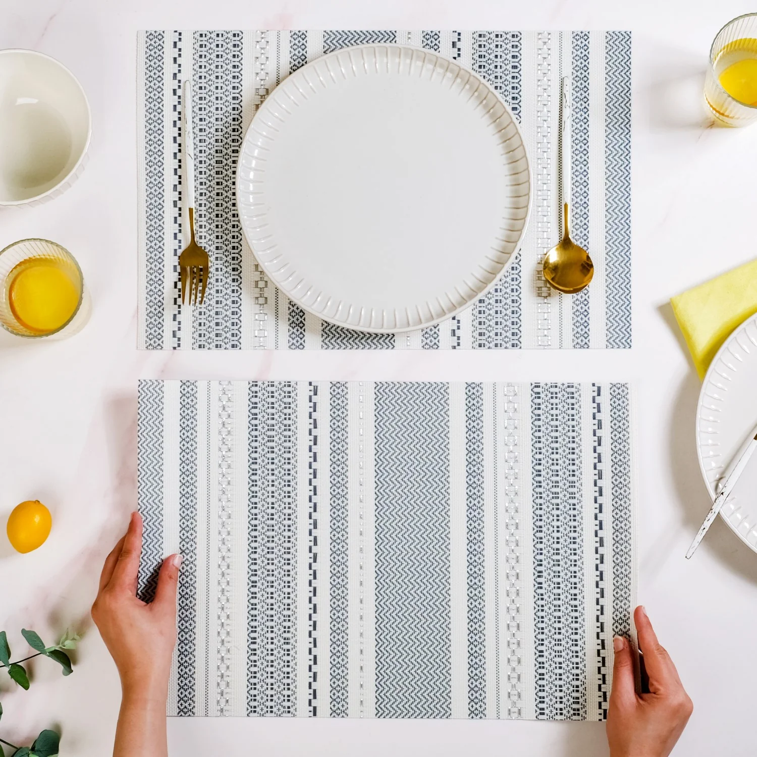 Nordic Dining Table Placement Set Of 6 - Image 3