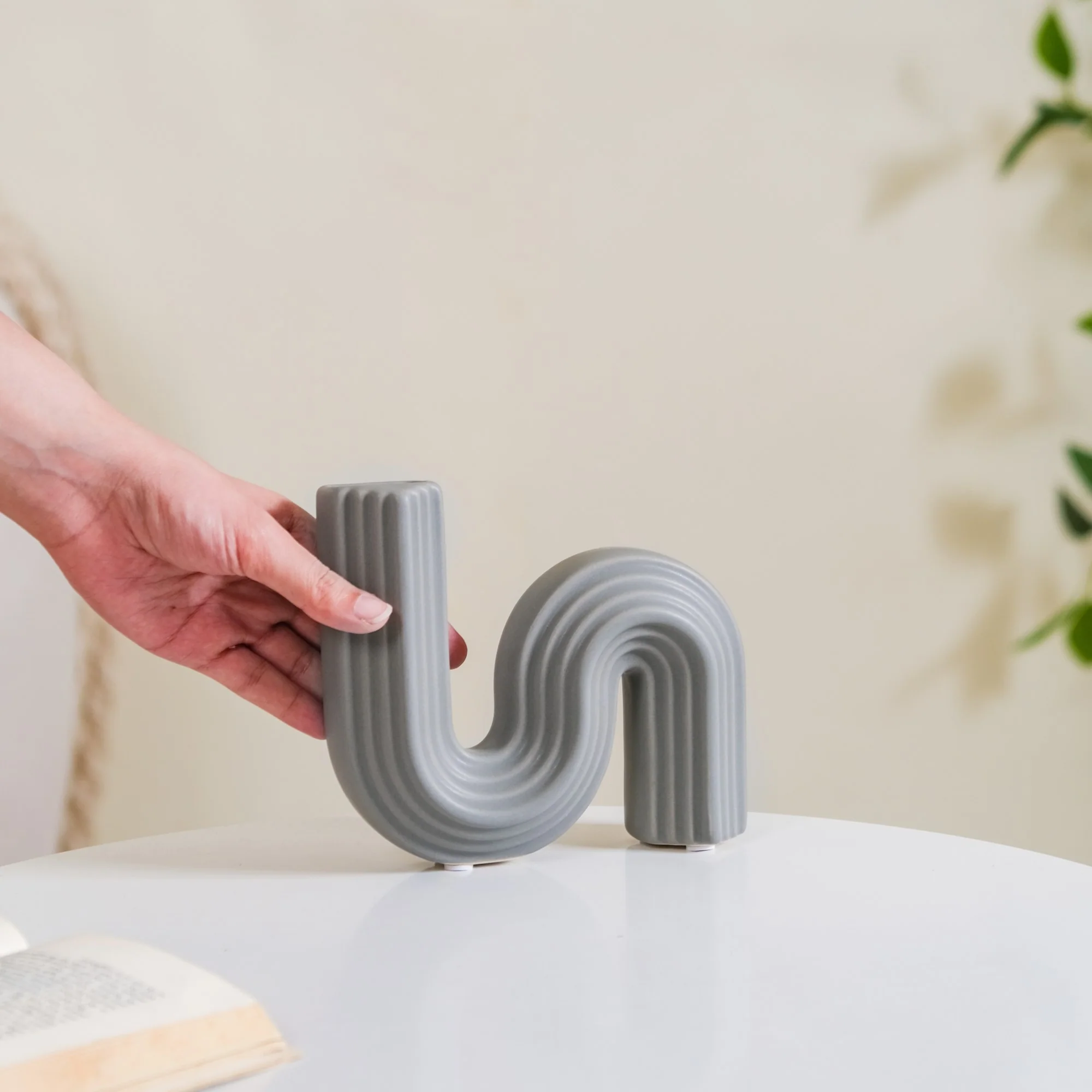 Nordic Flow S Vase Grey - Image 2