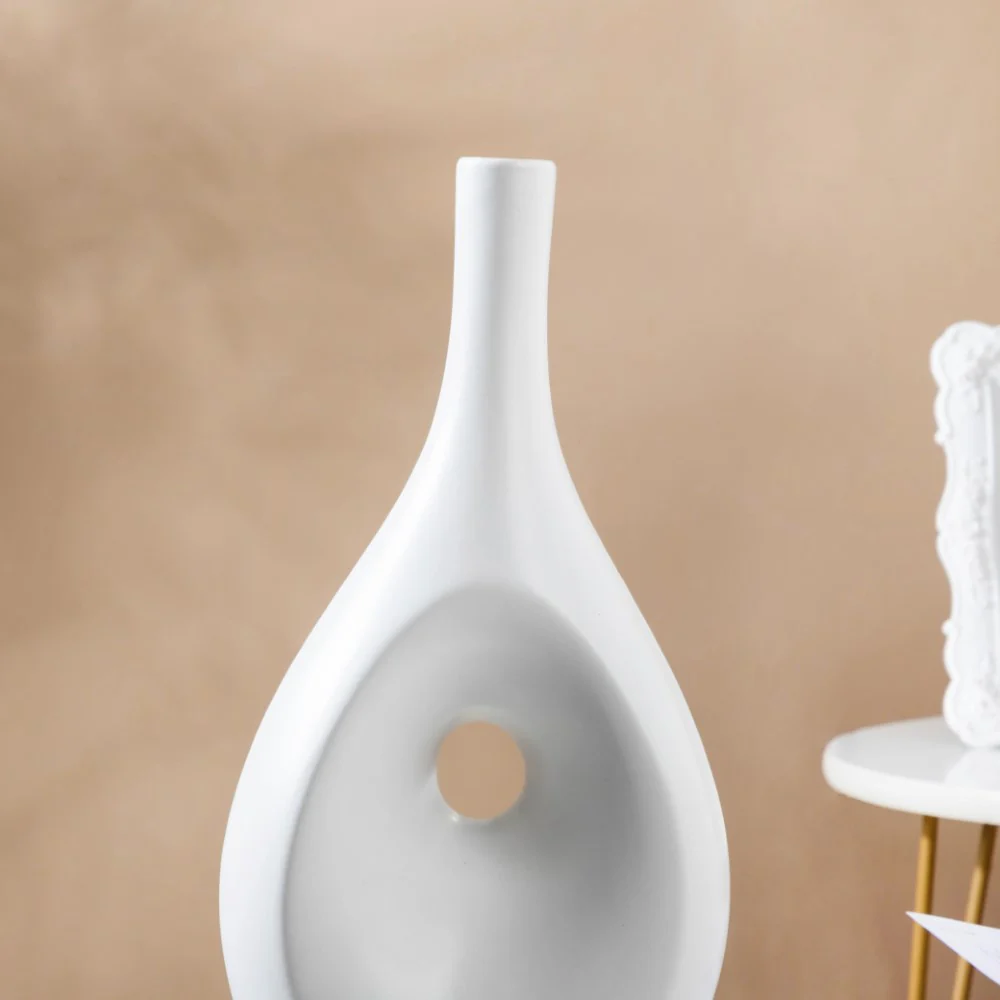 Nordic Hollow Vase White - Image 5