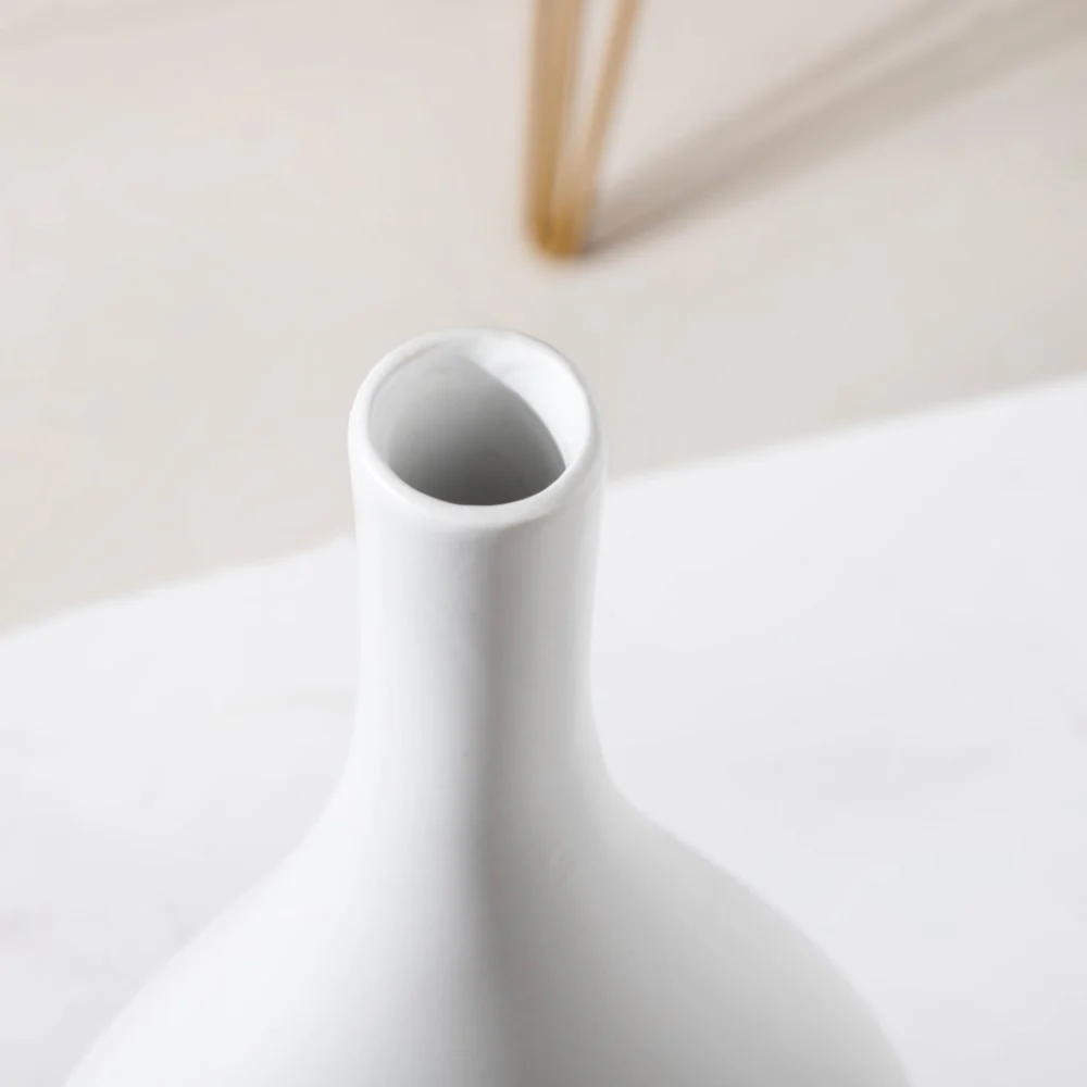 Nordic Hollow Vase White - Image 6