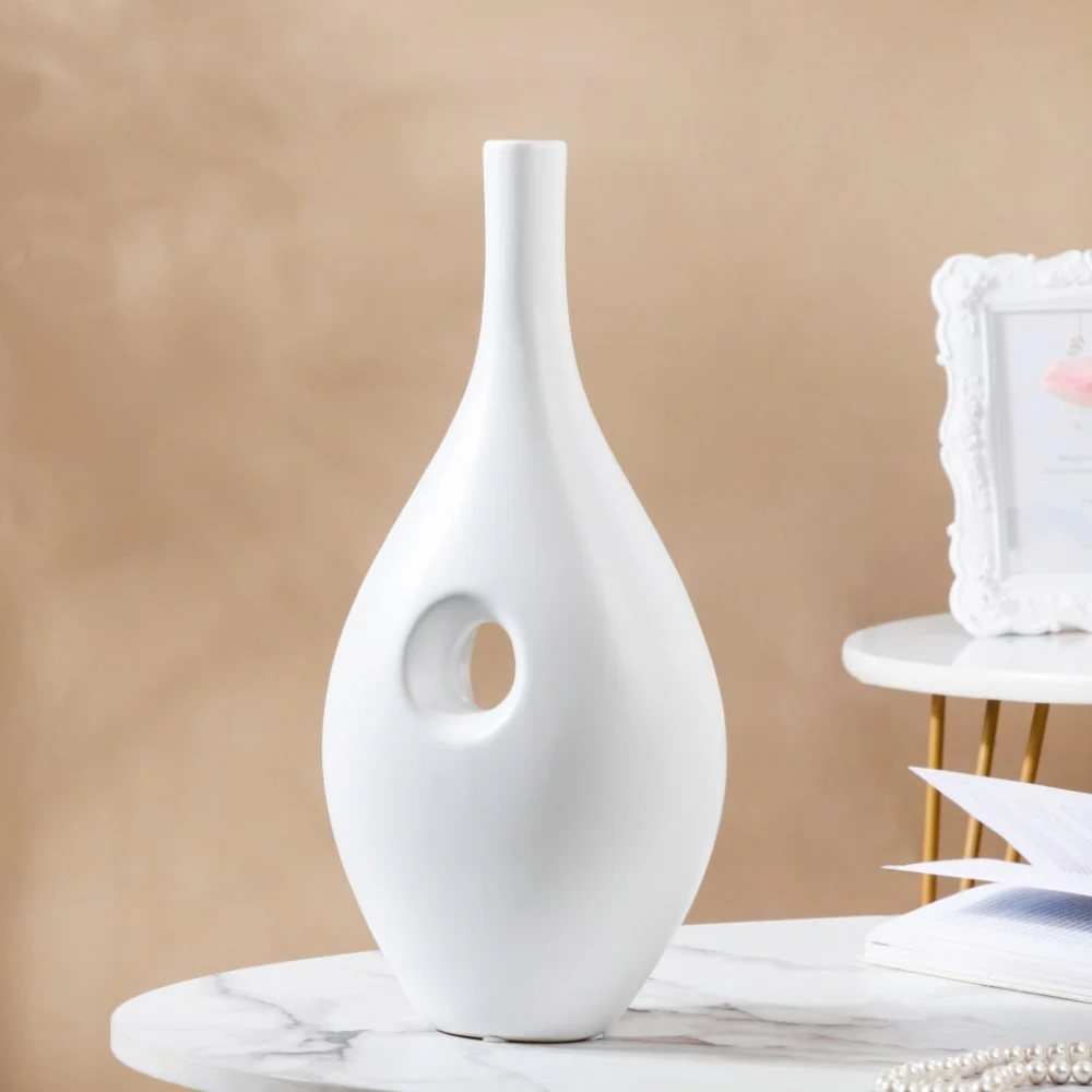 Nordic Hollow Vase White - Image 7