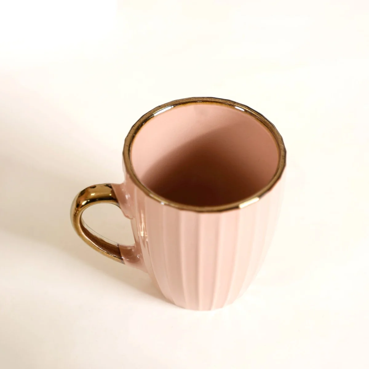 Nori Cup and Saucer Set Of 6 Champagne Pink 250ml - Image 9