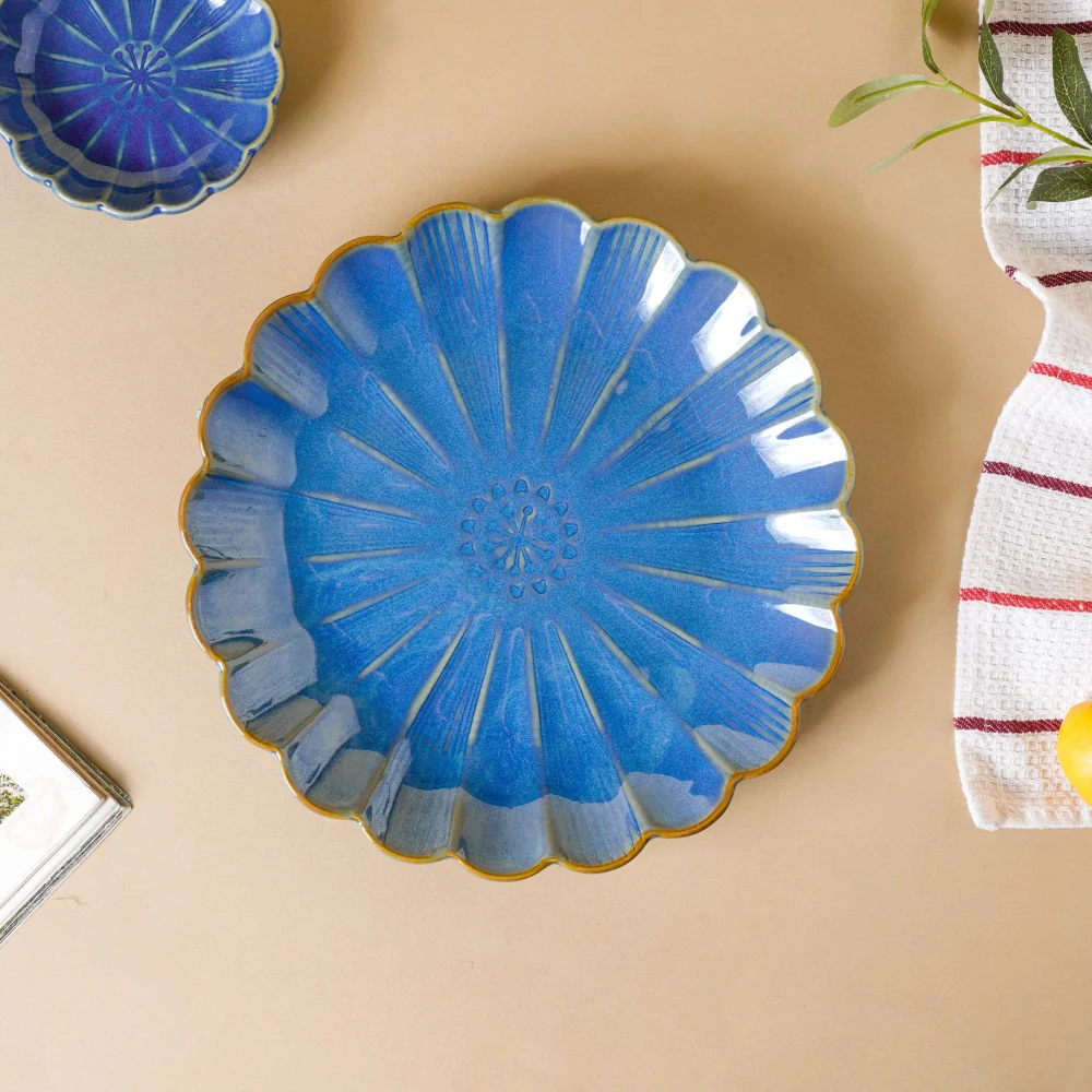Ocean Blue 27 Piece Dinner Set For 6 - Image 4