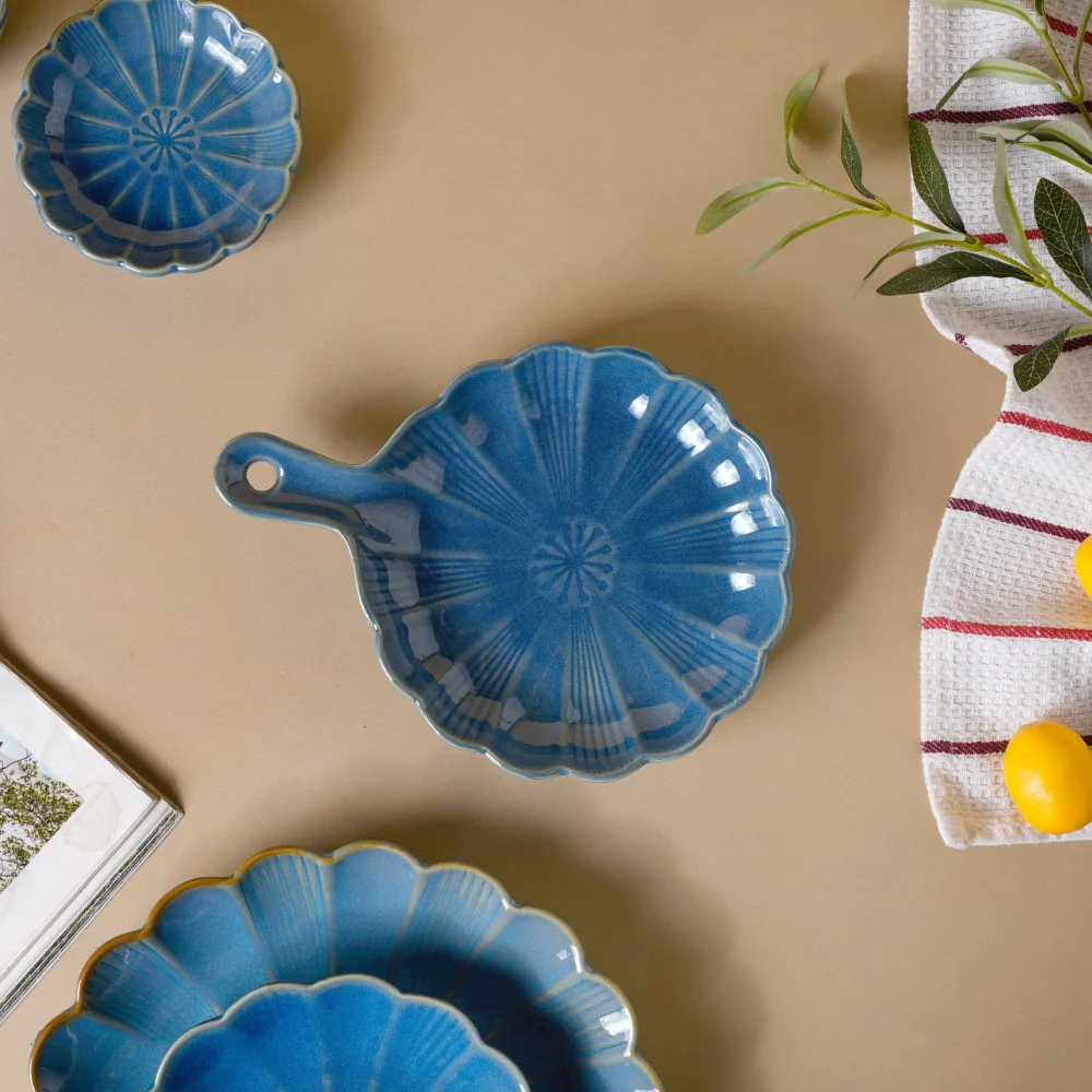 Ocean Blue 27 Piece Dinner Set For 6 - Image 7