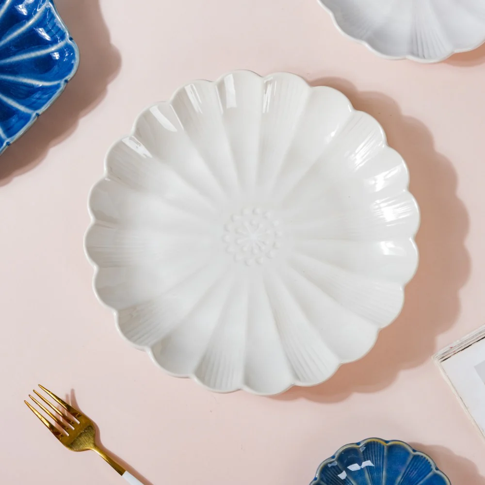 Ocean Blue and White 28 Piece Dinner Set For 6 - Image 5