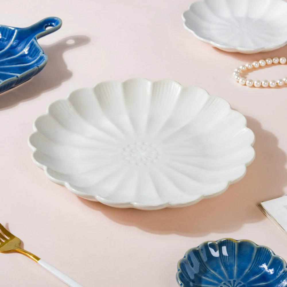 Ocean Blue and White 28 Piece Dinner Set For 6 - Image 7
