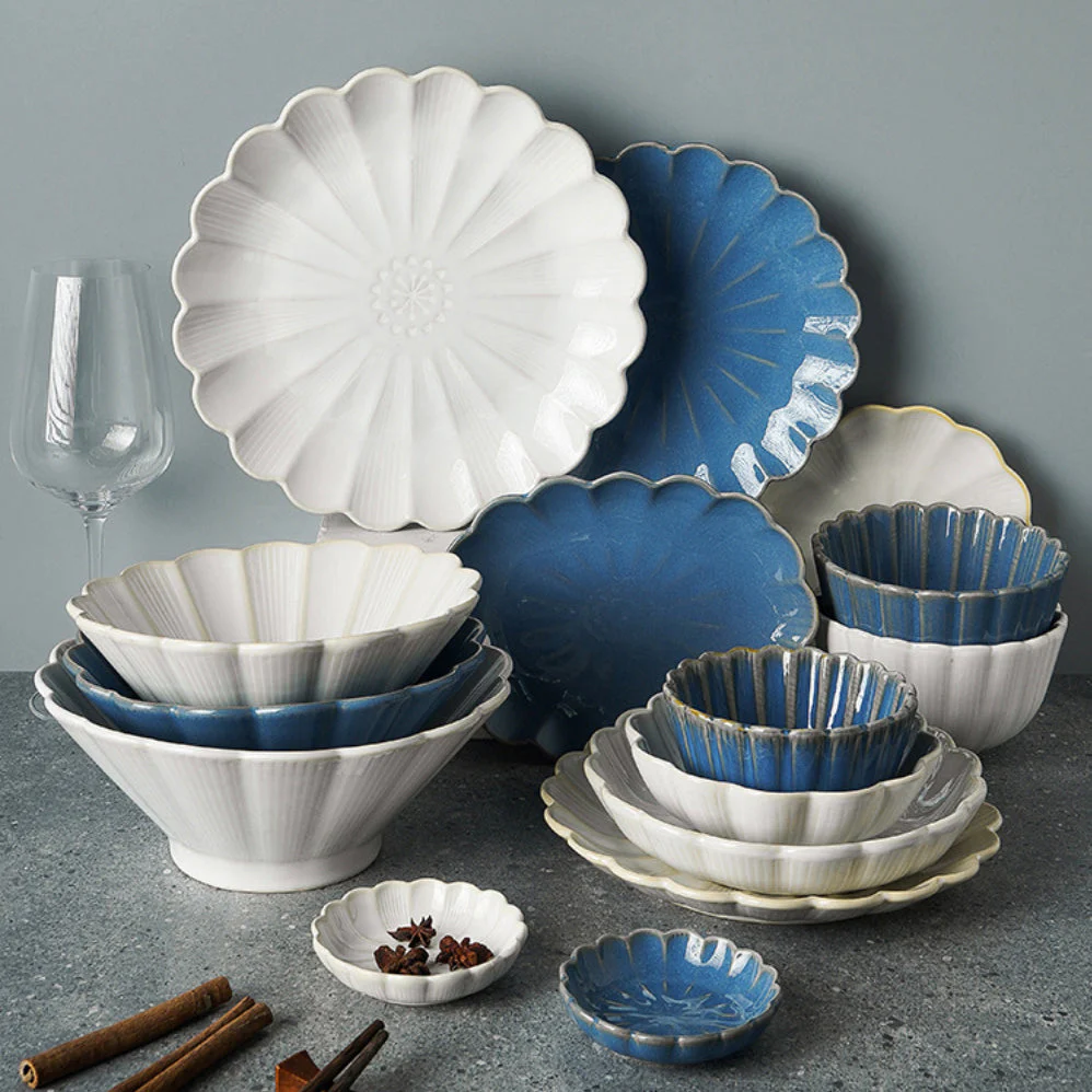 Ocean Ceramic Dessert Plate Blue 4 Inch - Image 3