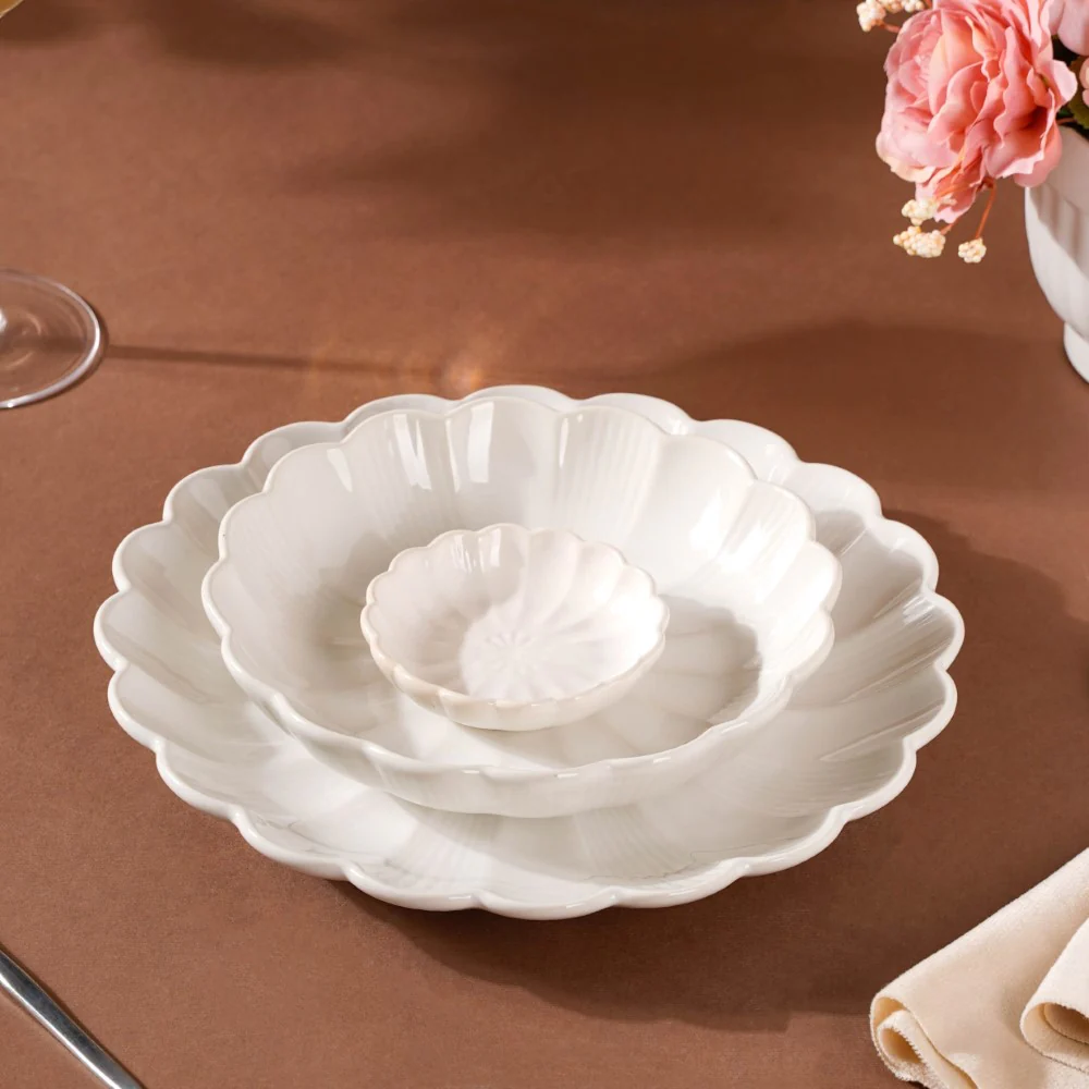 Ocean Ceramic Dinner Plate White 10 Inch - Image 10