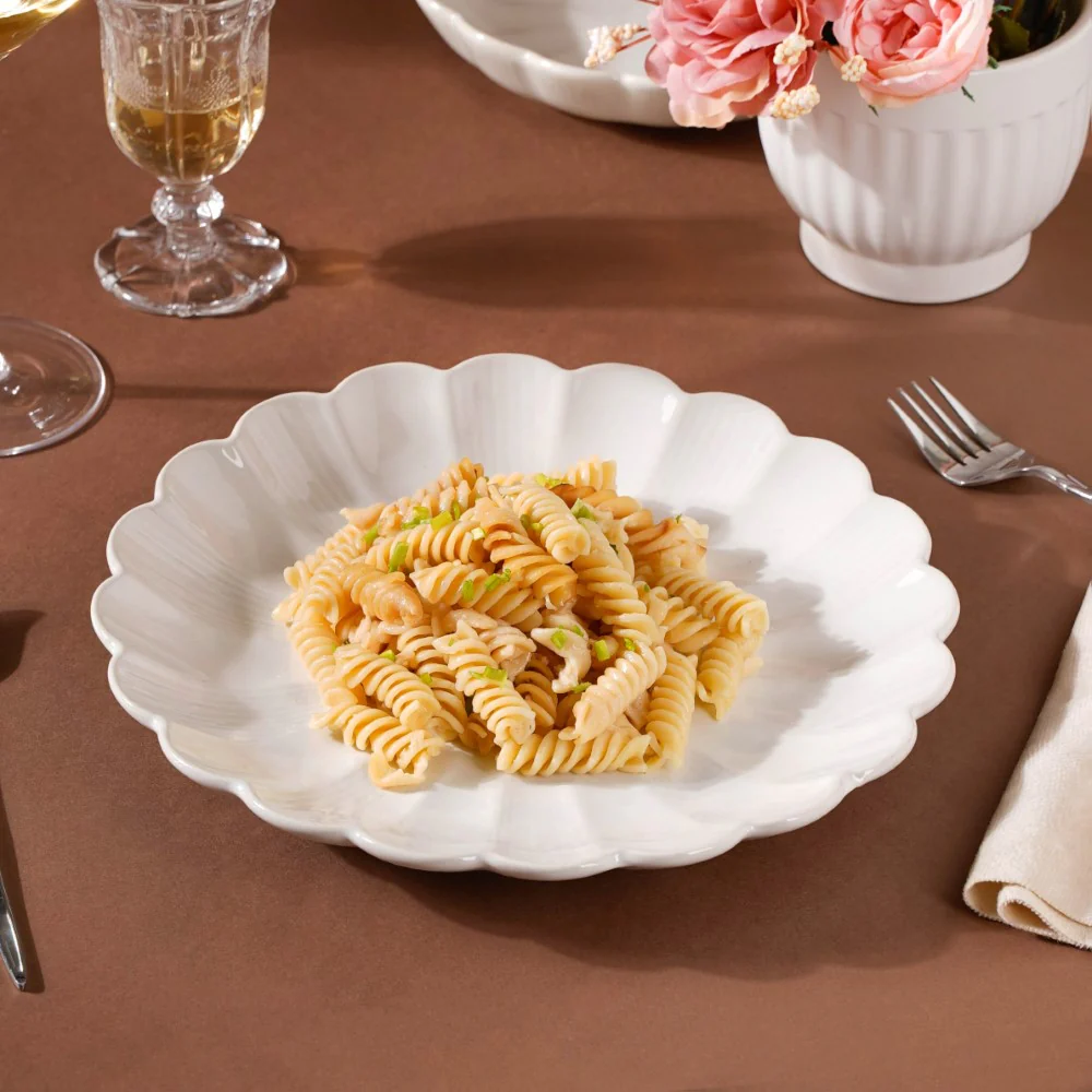 Ocean Ceramic Dinner Plate White 10 Inch - Image 3