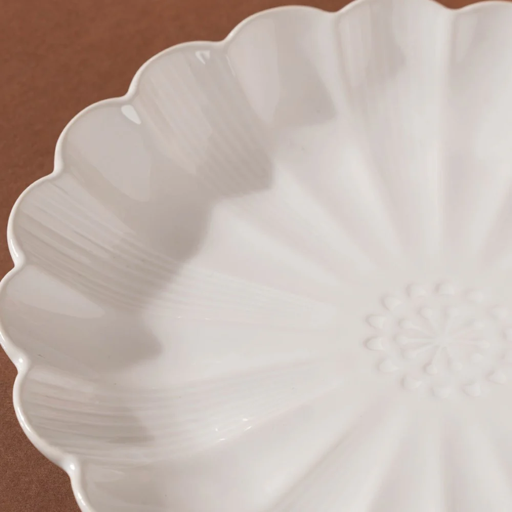 Ocean Ceramic Dinner Plate White 10 Inch - Image 6