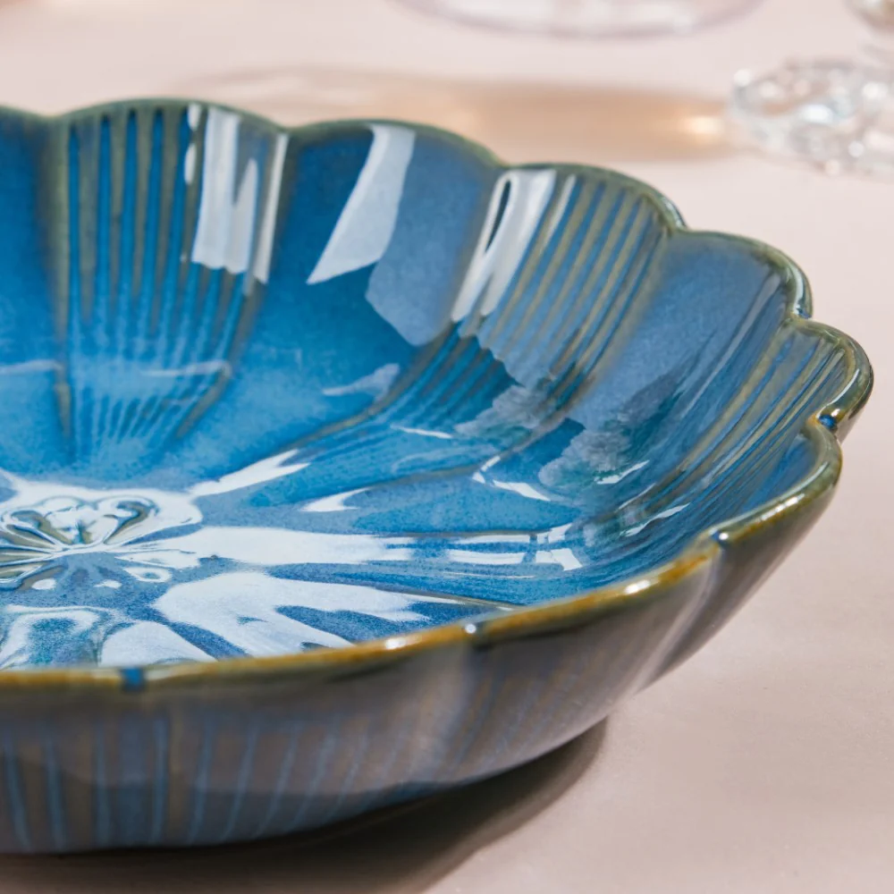 Ocean Ceramic Salad Plate Blue 7 Inch - Image 8