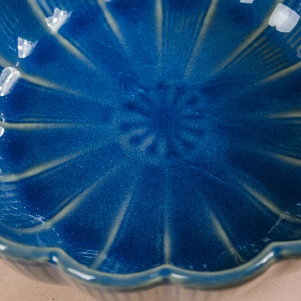 Ocean Serving Bowl with Handle Blue 600ml - Image 9
