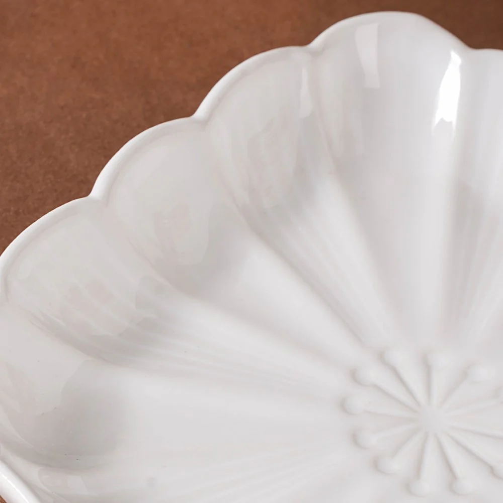 Ocean Square Plate with Handle White - Image 8