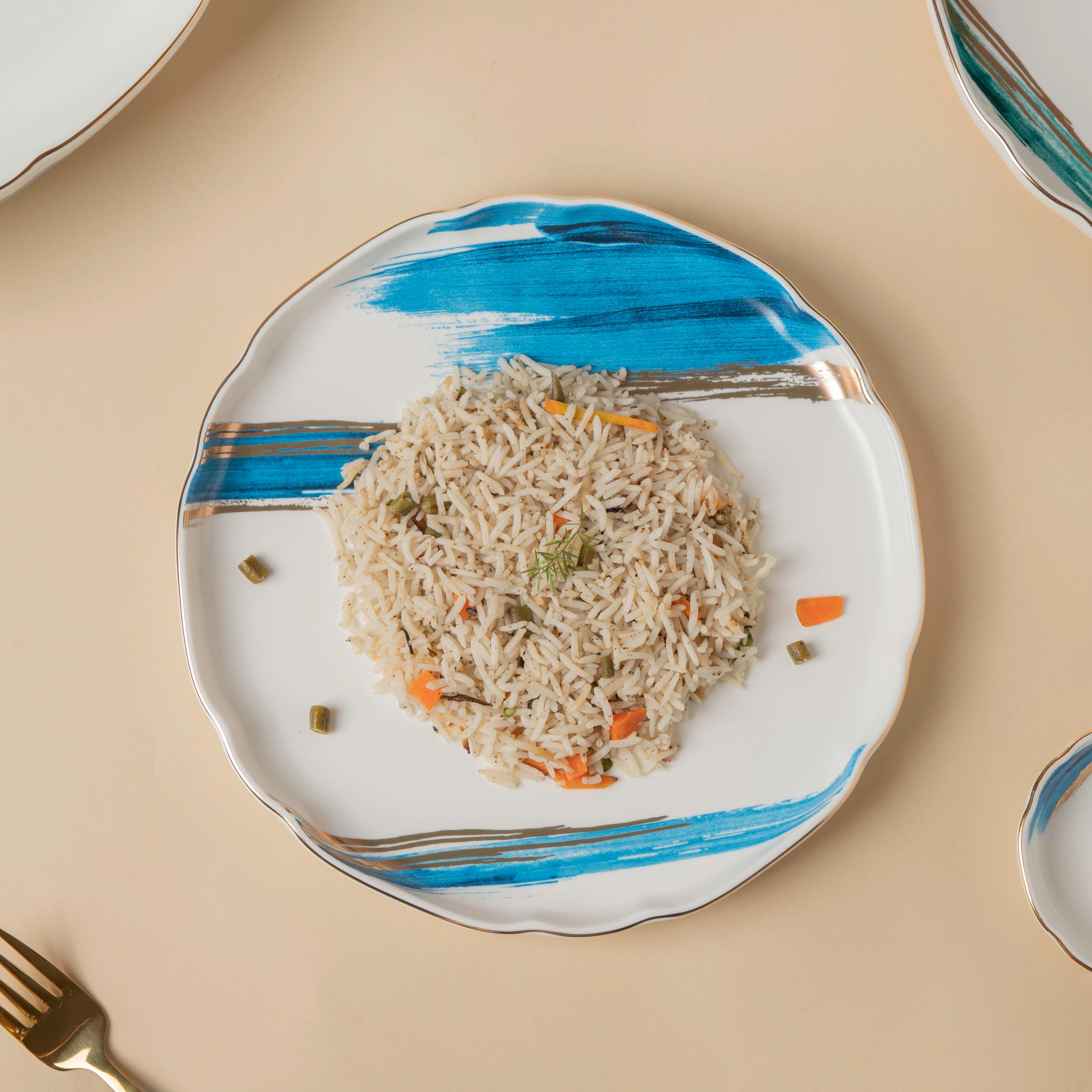 Oceanic Calm Blue Dinner Plate 10 Inch - Image 3