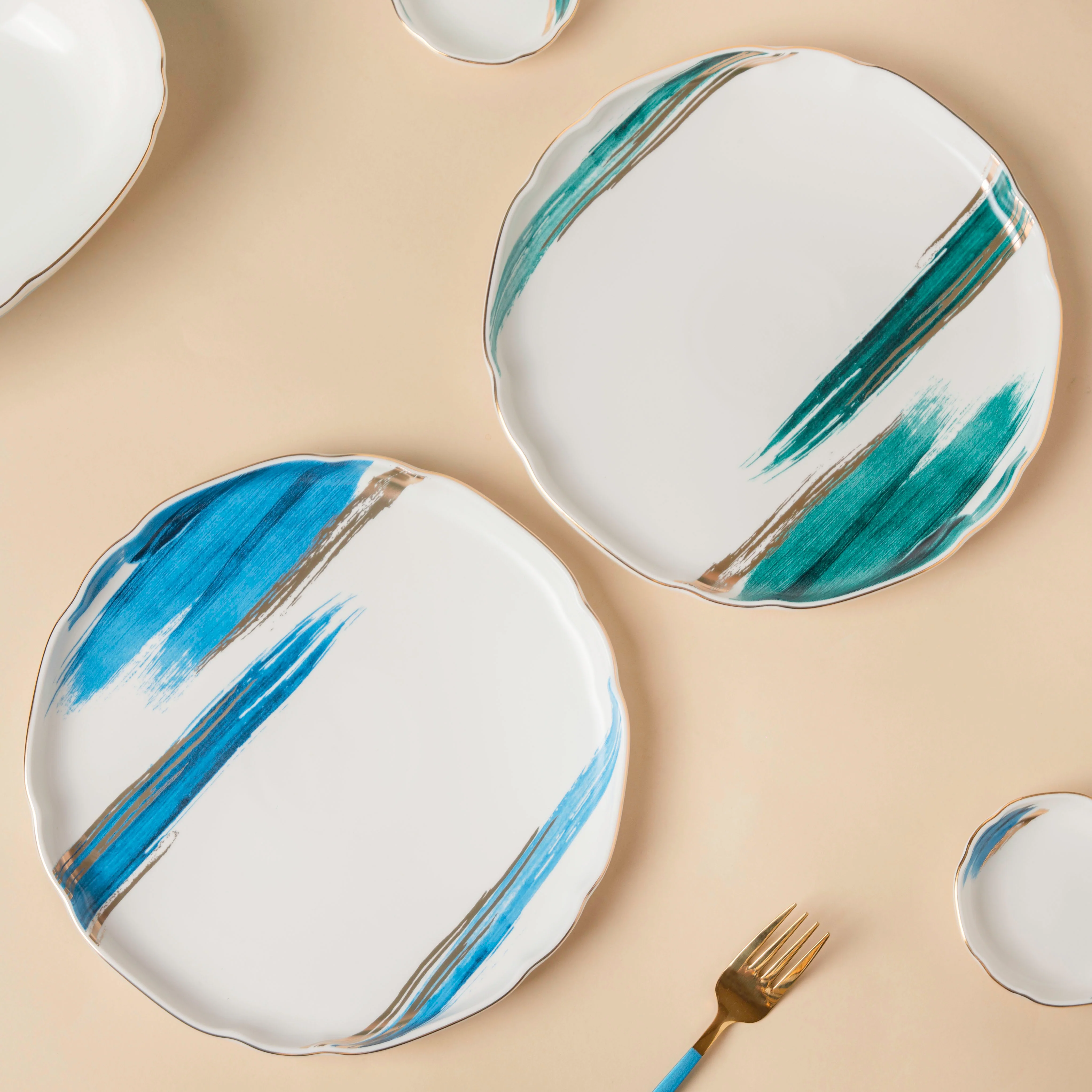 Oceanic Calm Blue Dinner Plate 10 Inch - Image 5