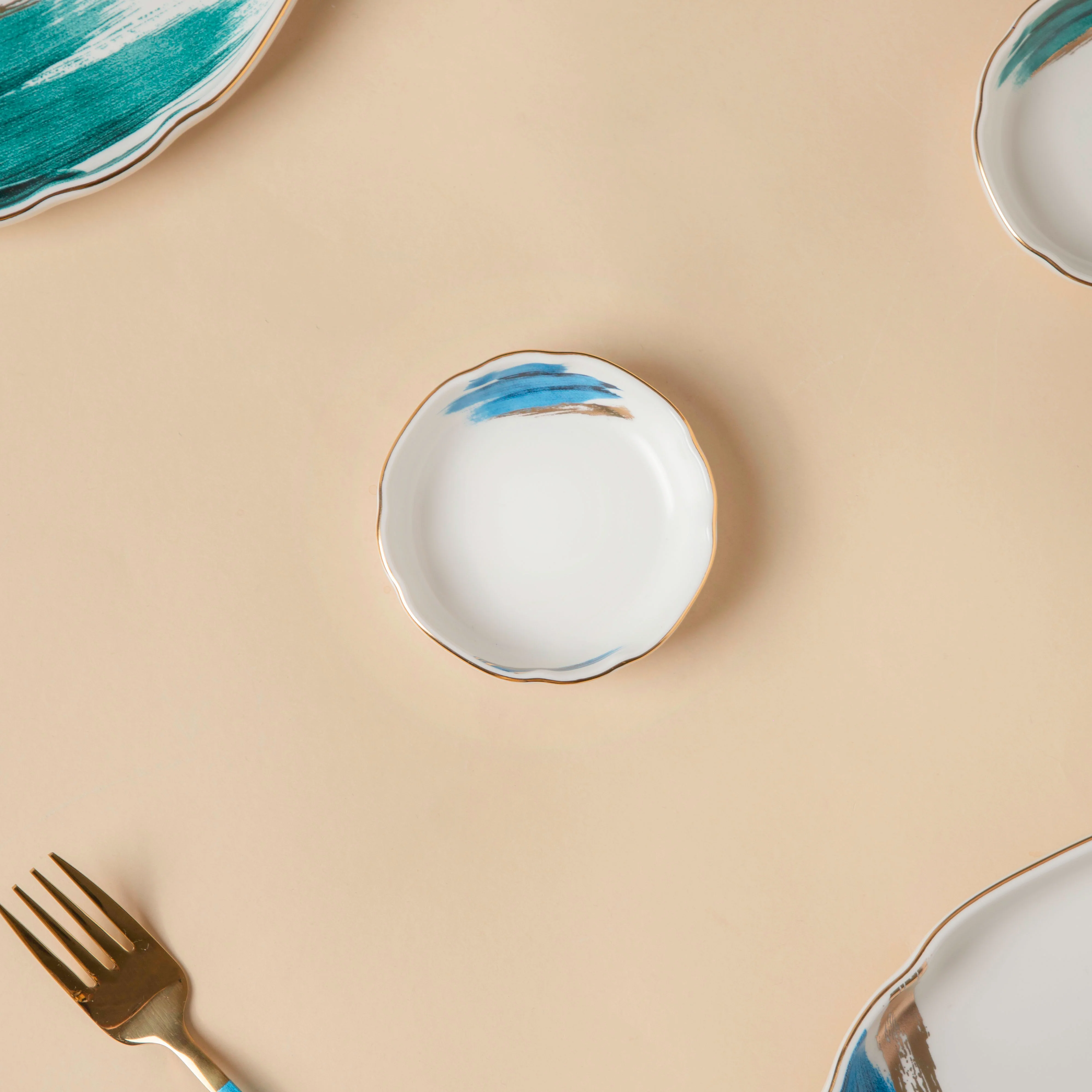 Oceanic Calm Blue Dip Bowl