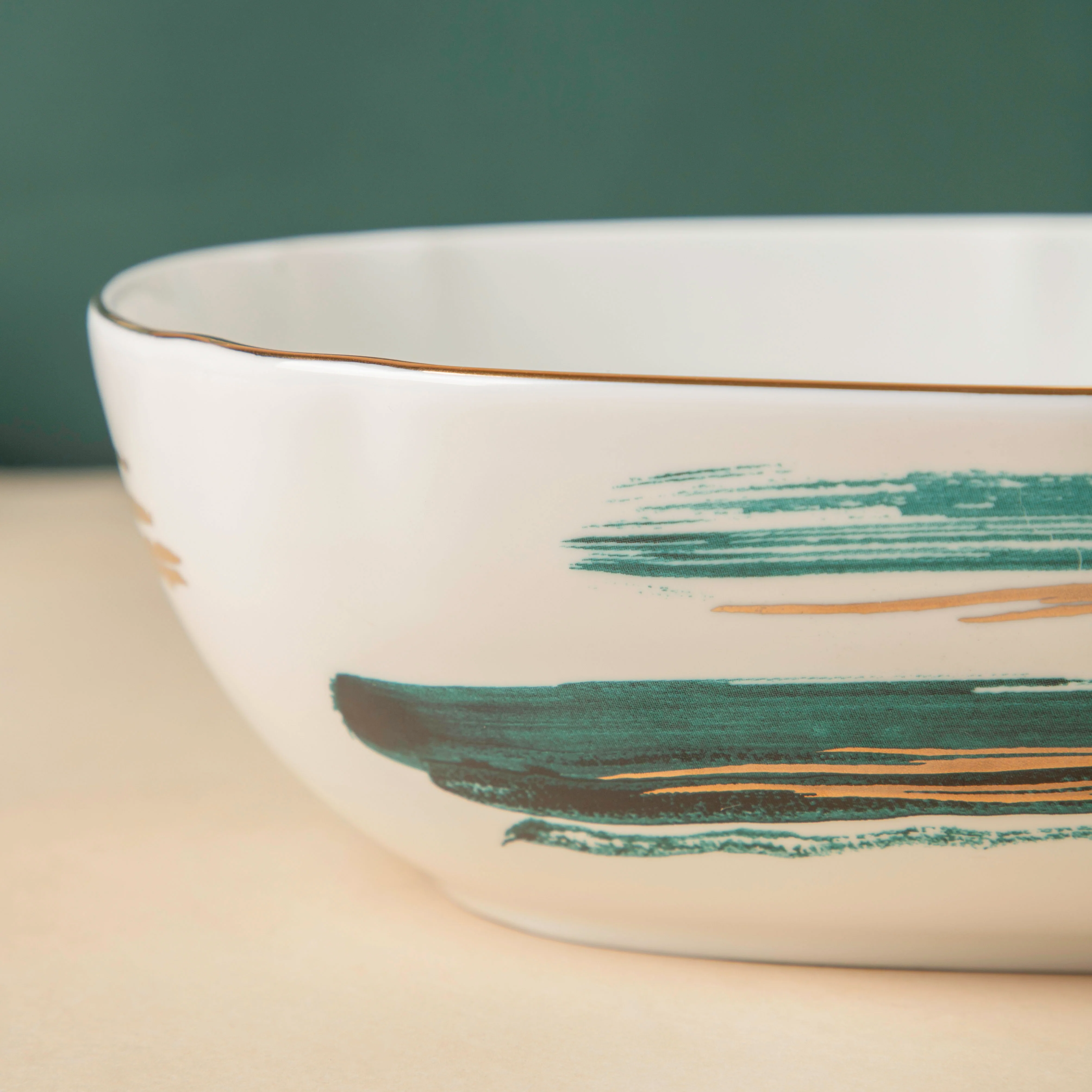 Oceanic Coastal Green Serving Bowl 10 Inch - Image 5