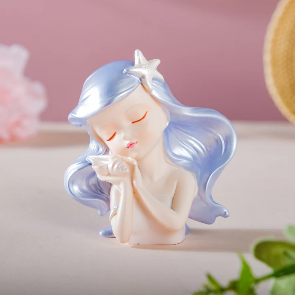 Oceanic Life Pearly Mermaid Decor Showpiece - Image 3